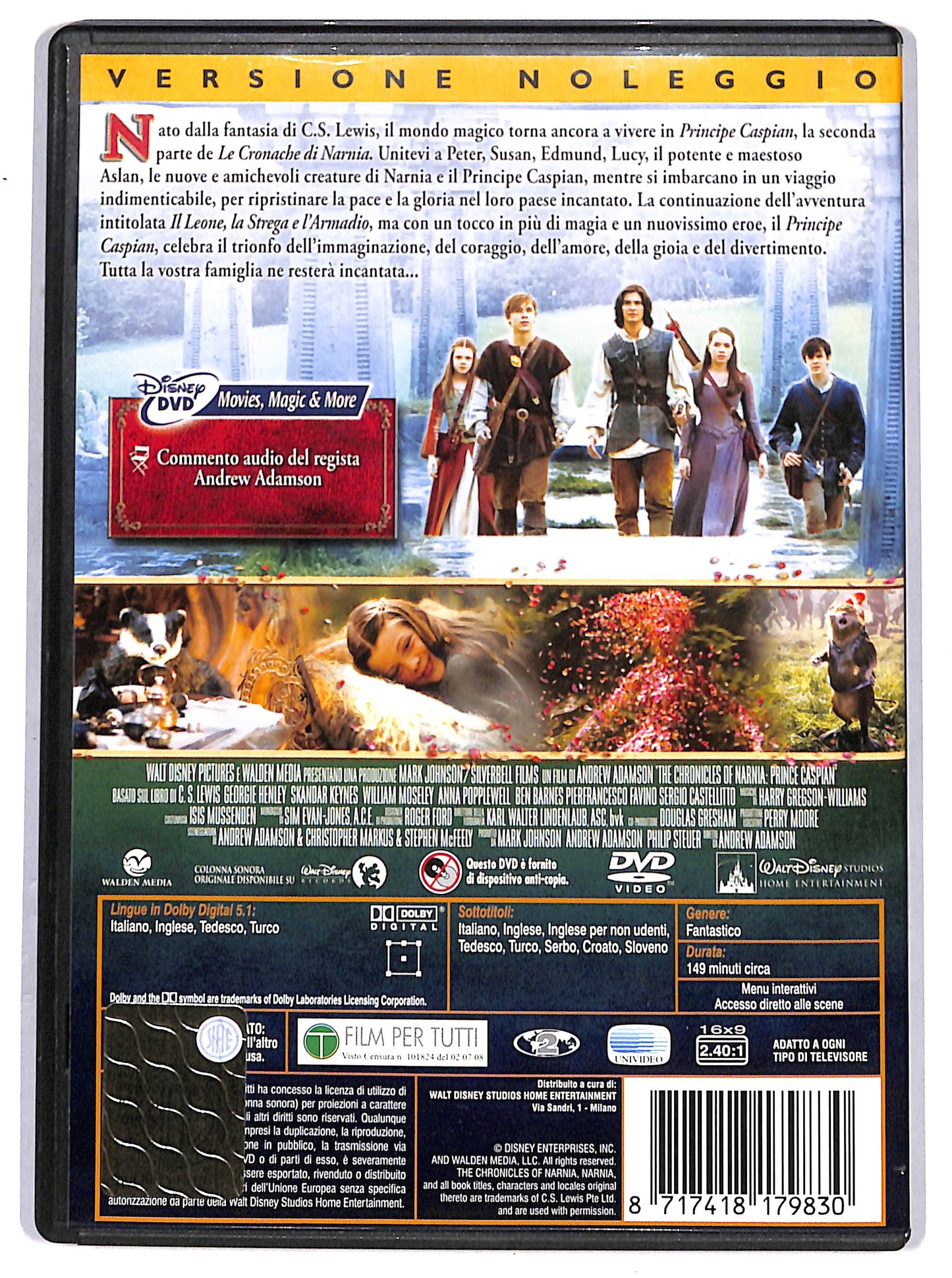 EBOND Le cronache di Narnia - Il principe Caspian Noleggio DVD D653448
