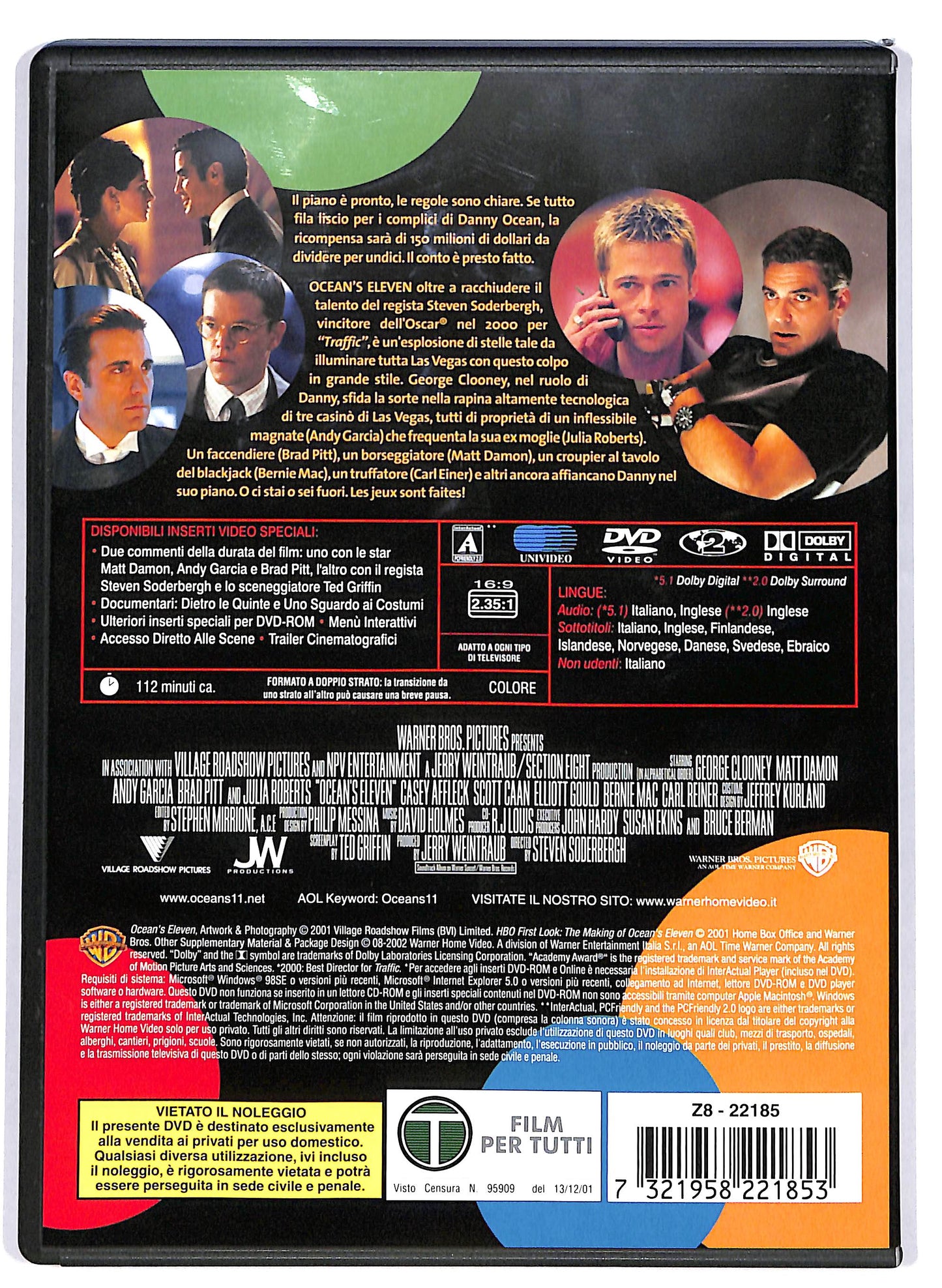 EBOND Ocean's Eleven - Fate il vostro gioco DVD D653842