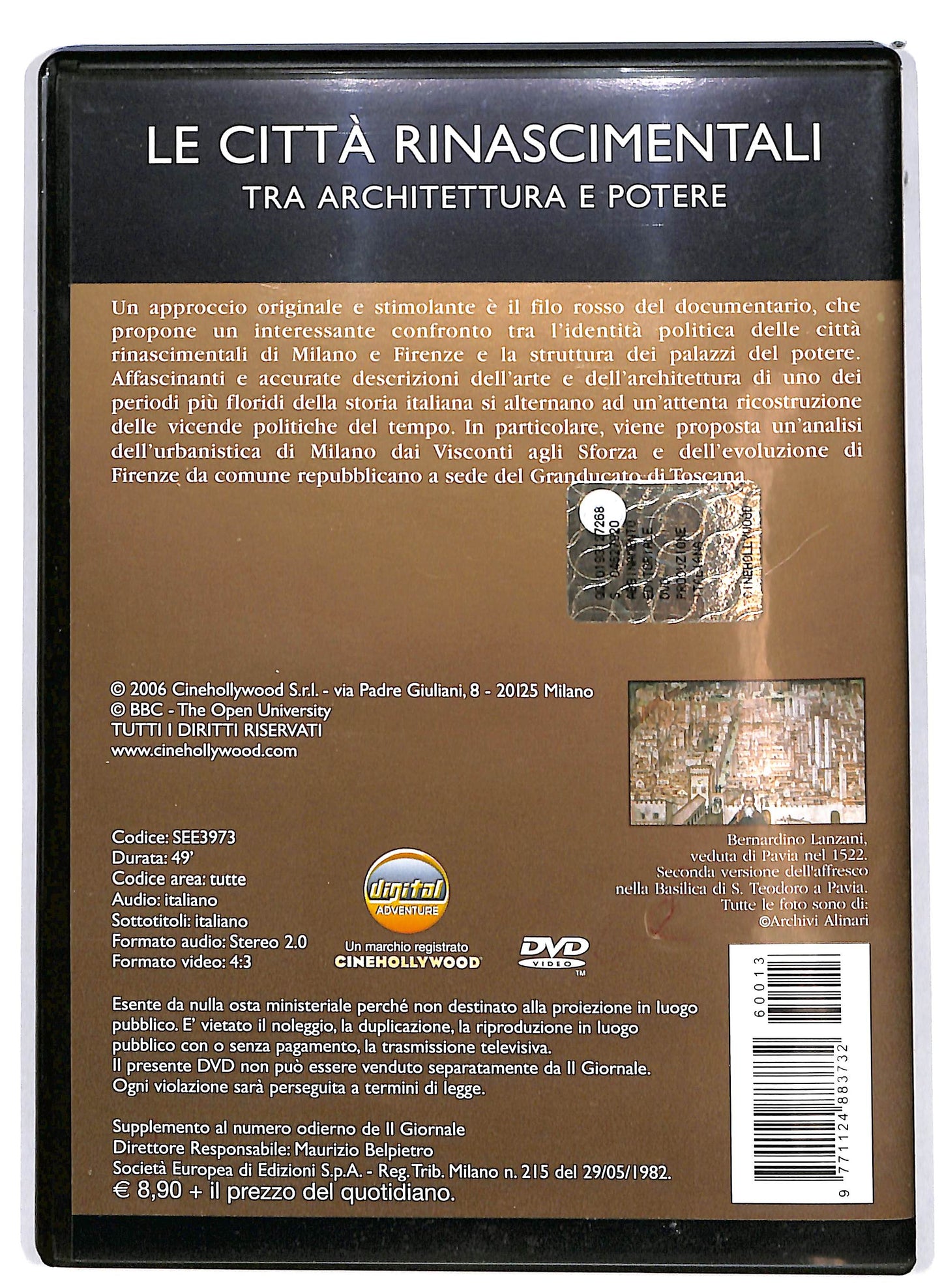 EBOND Le Citta Rinascimentali vol.13 EDITORIALE DVD D653858