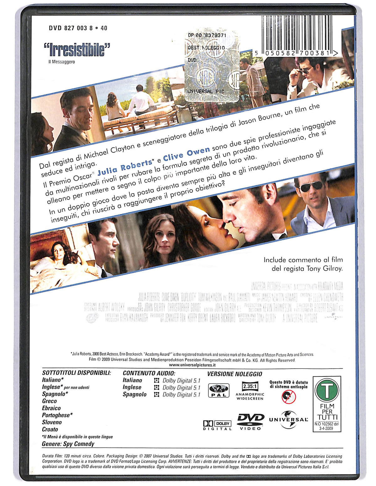EBOND Duplicity Noleggio DVD D654106