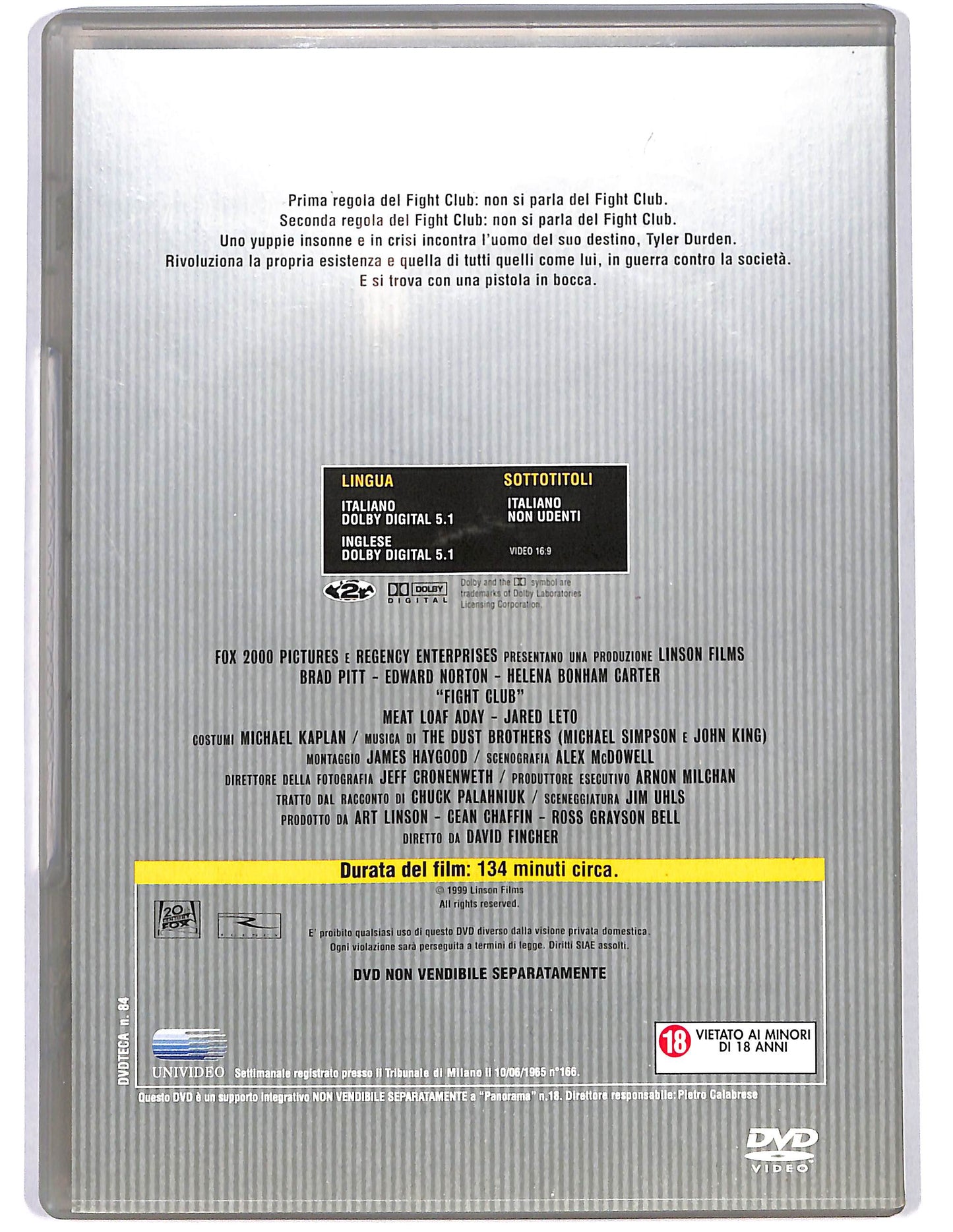 EBOND Fight Club EDITORIALE DVD D654107