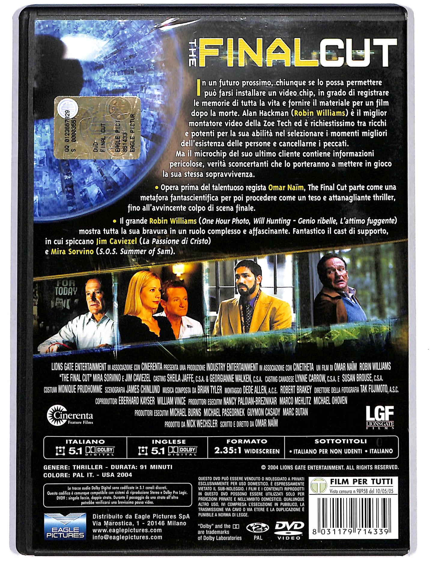 EBOND The Final Cut DVD D654216