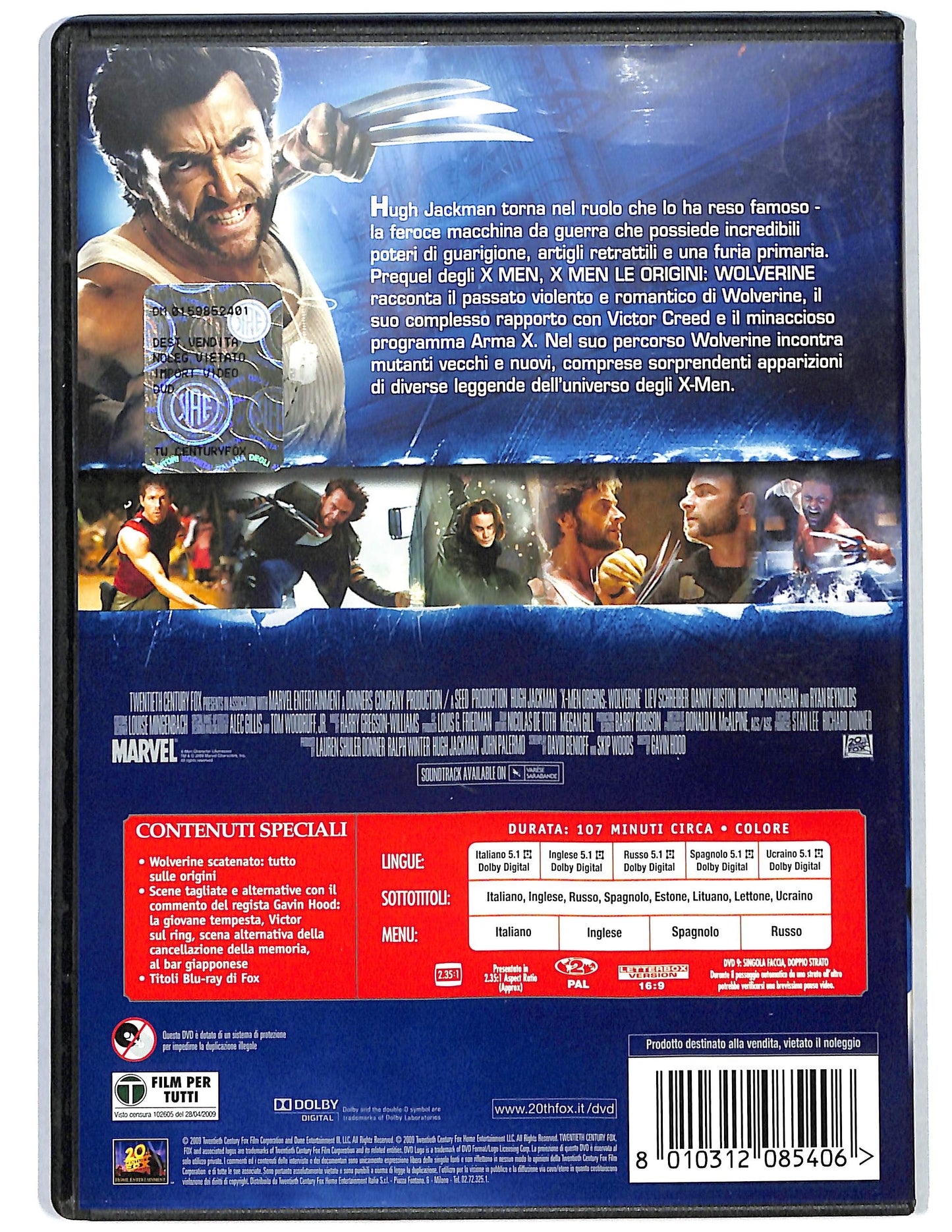 EBOND X - Men le origini Wolverine DVD D654343