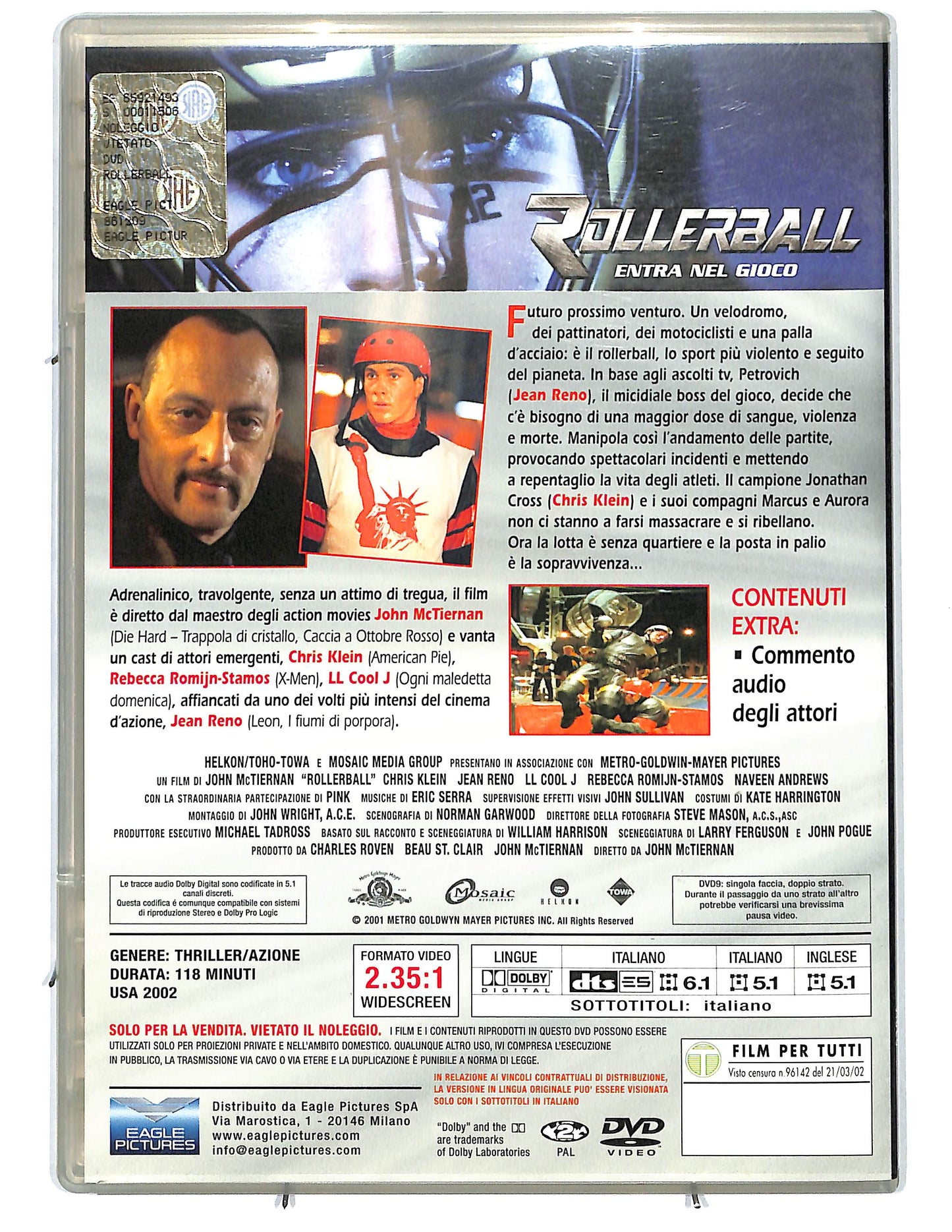 EBOND Rollerball Entra nel gioco EDITORIALE DVD D654344