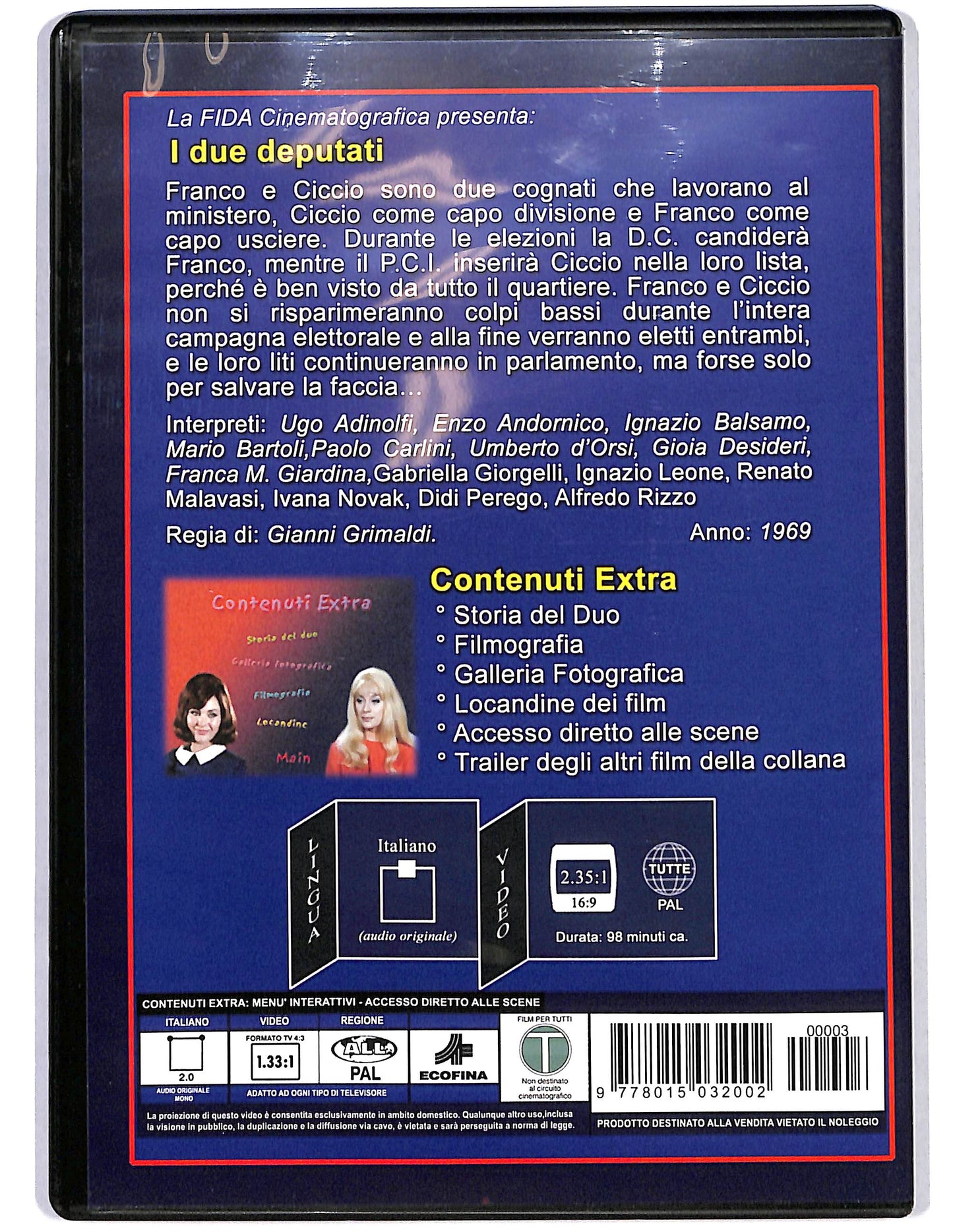 EBOND I 2 deputati EDITORIALE DVD D654505