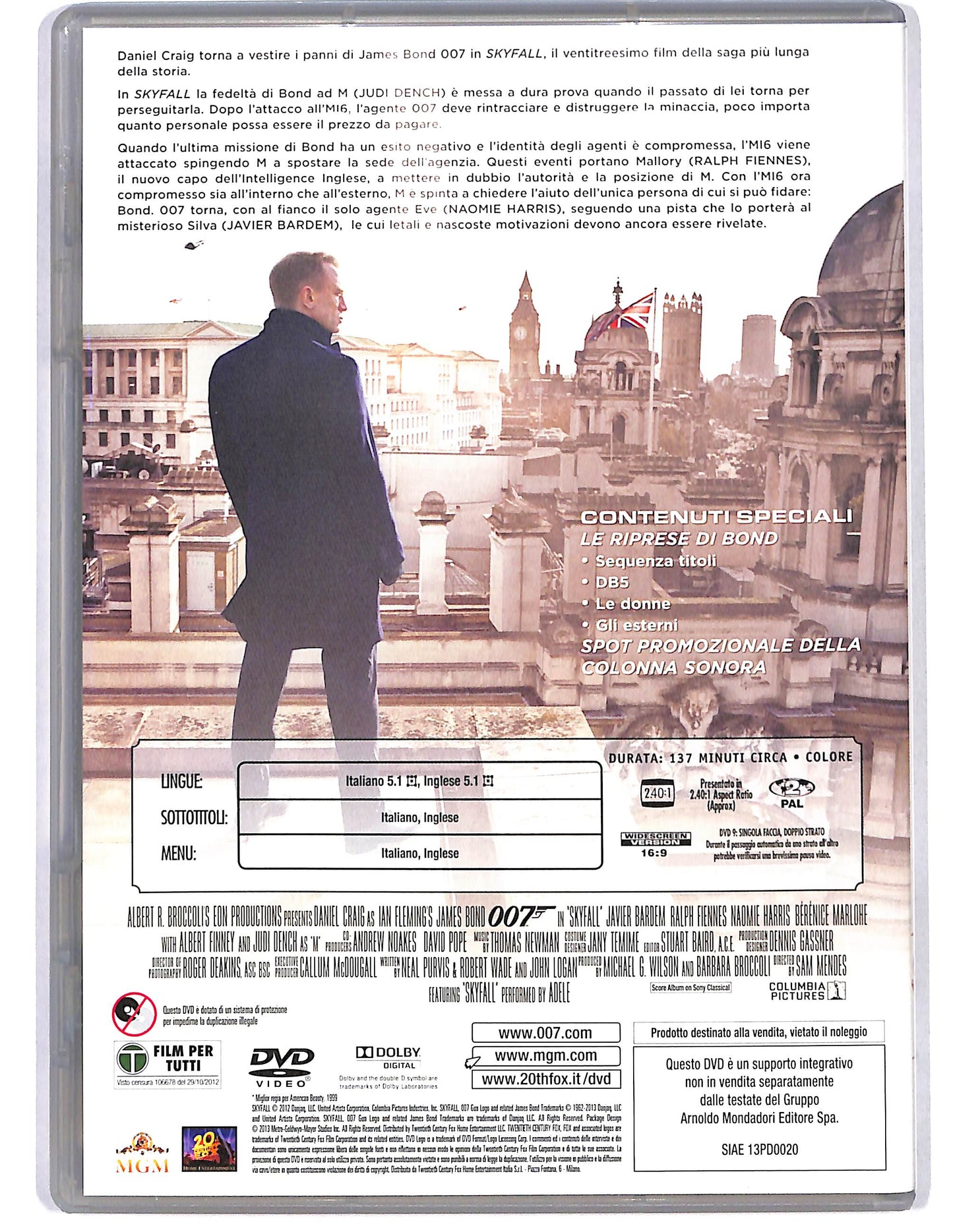EBOND Skyfall EDITORIALE DVD D654515