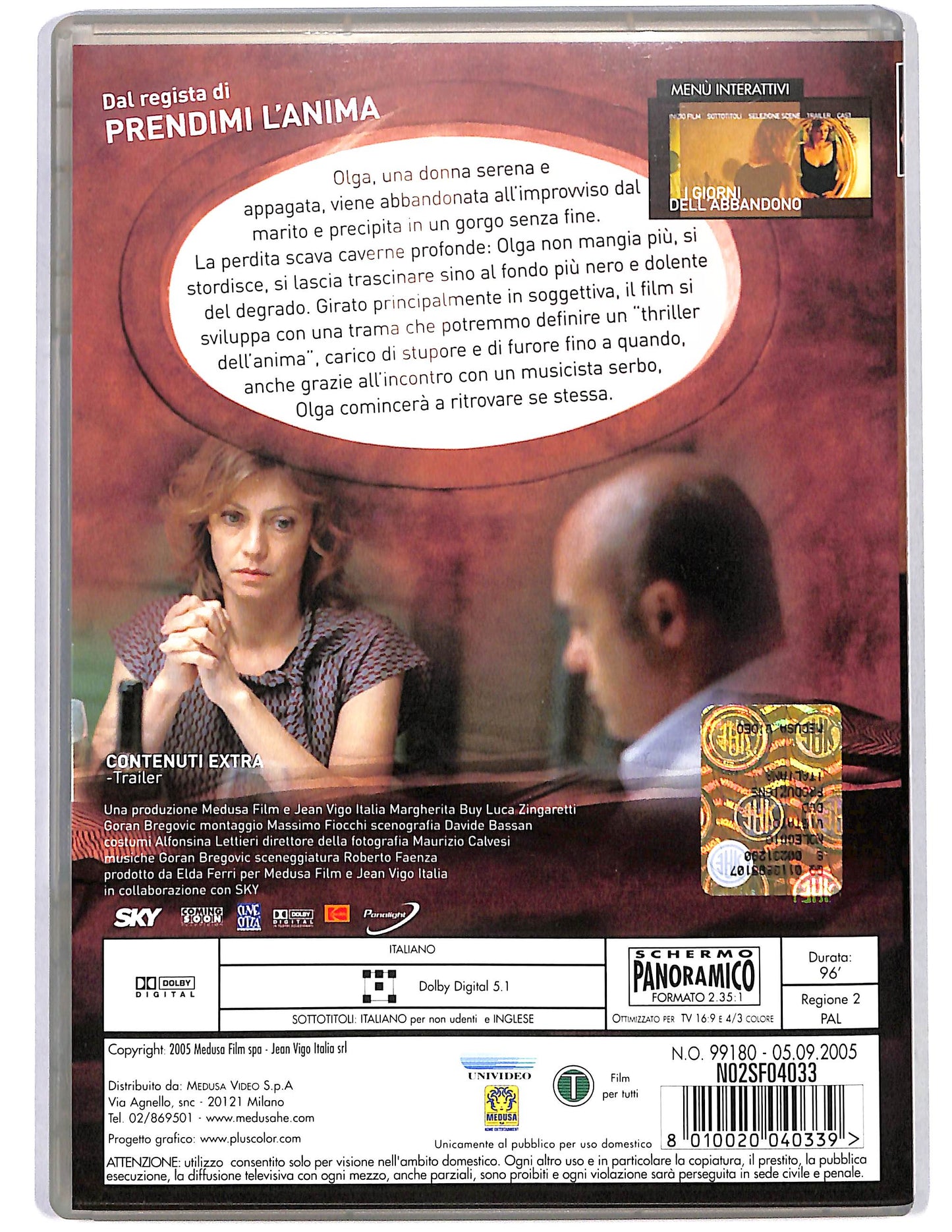 EBOND I giorni dell'abbandono DVD D654628