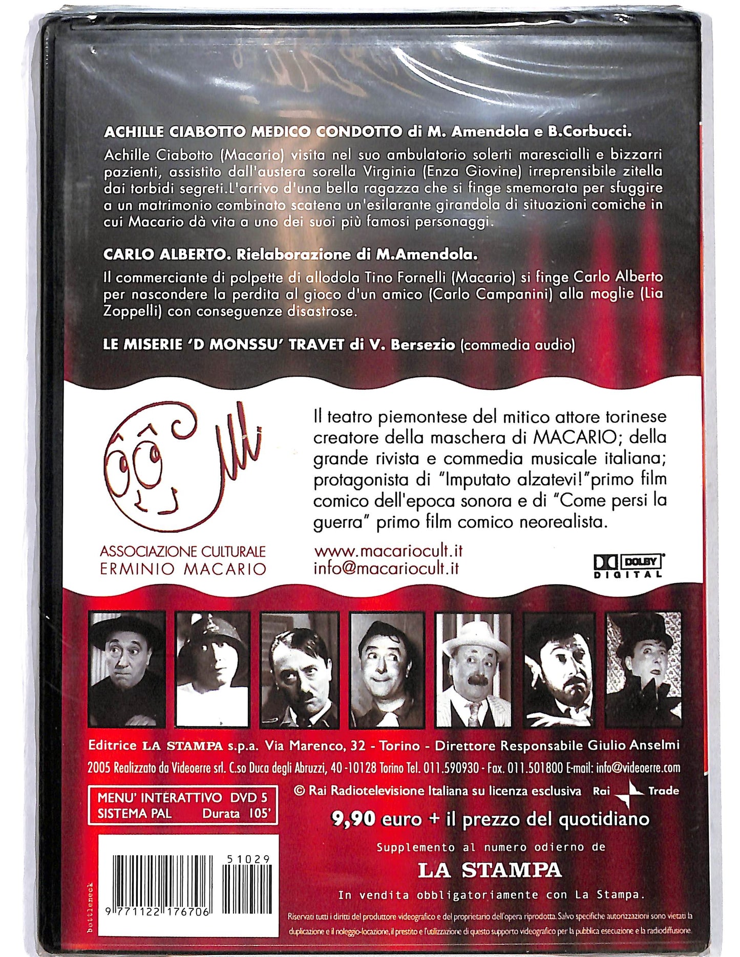 EBOND Achille Ciabotto medico condotto Carlo Alb. vol.1 EDITORIALE DVD D654735