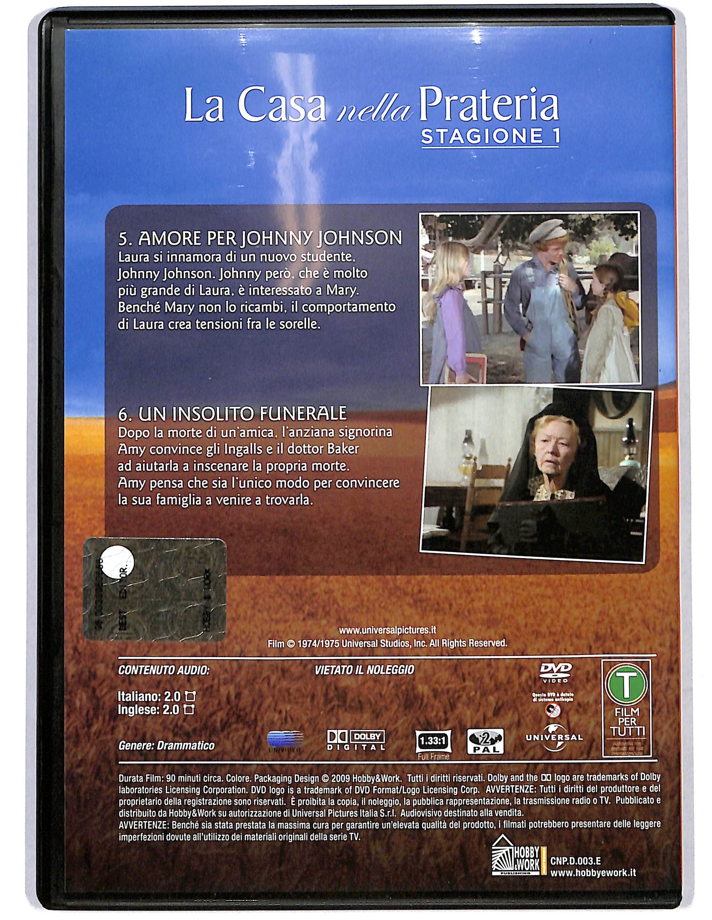 EBOND La casa nella Prateria St.1 vol 3 Ep. 5 - 6 EDITORIALE DVD D654903