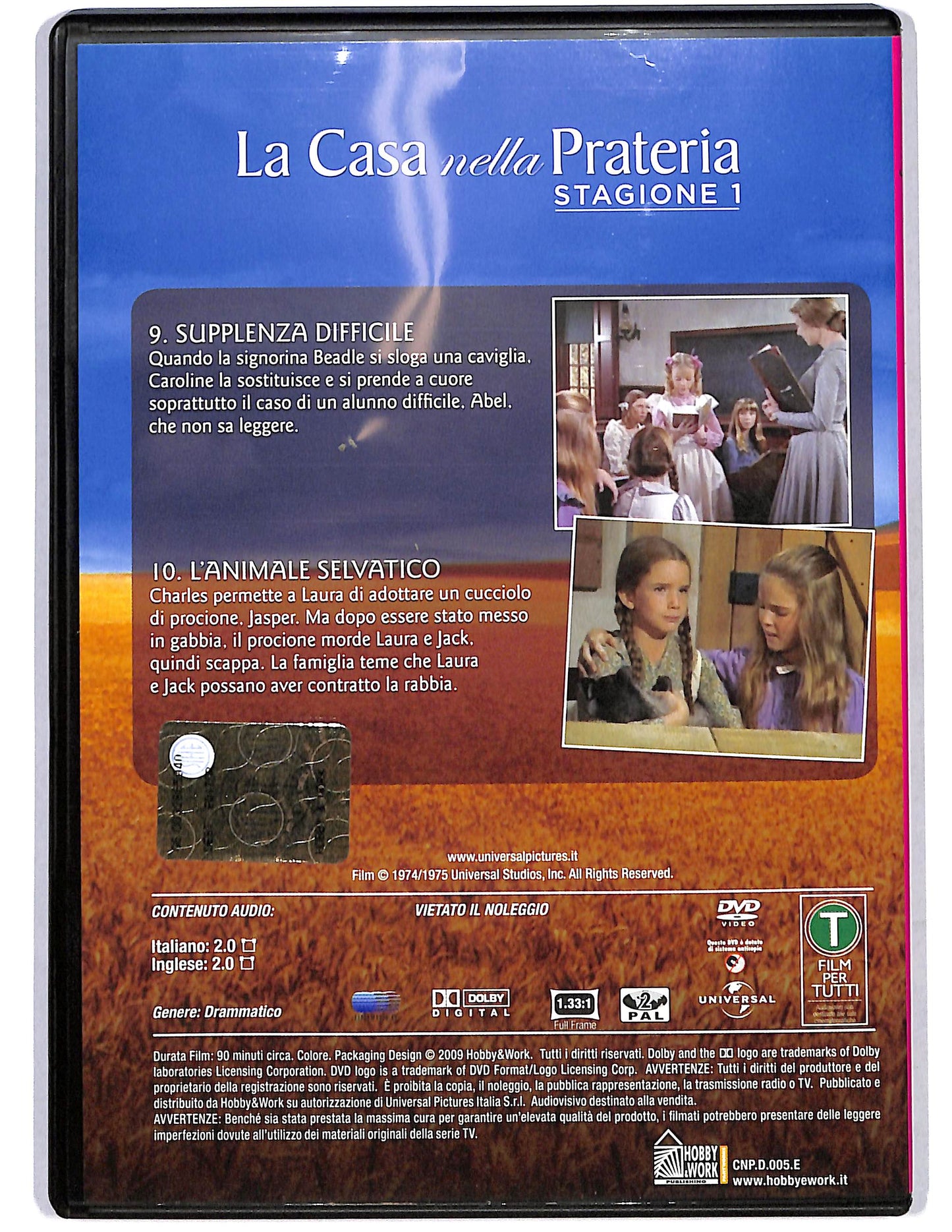 EBOND La casa nella Prateria St.1 vol 5 Ep.9 - 10 EDITORIALE DVD D654905