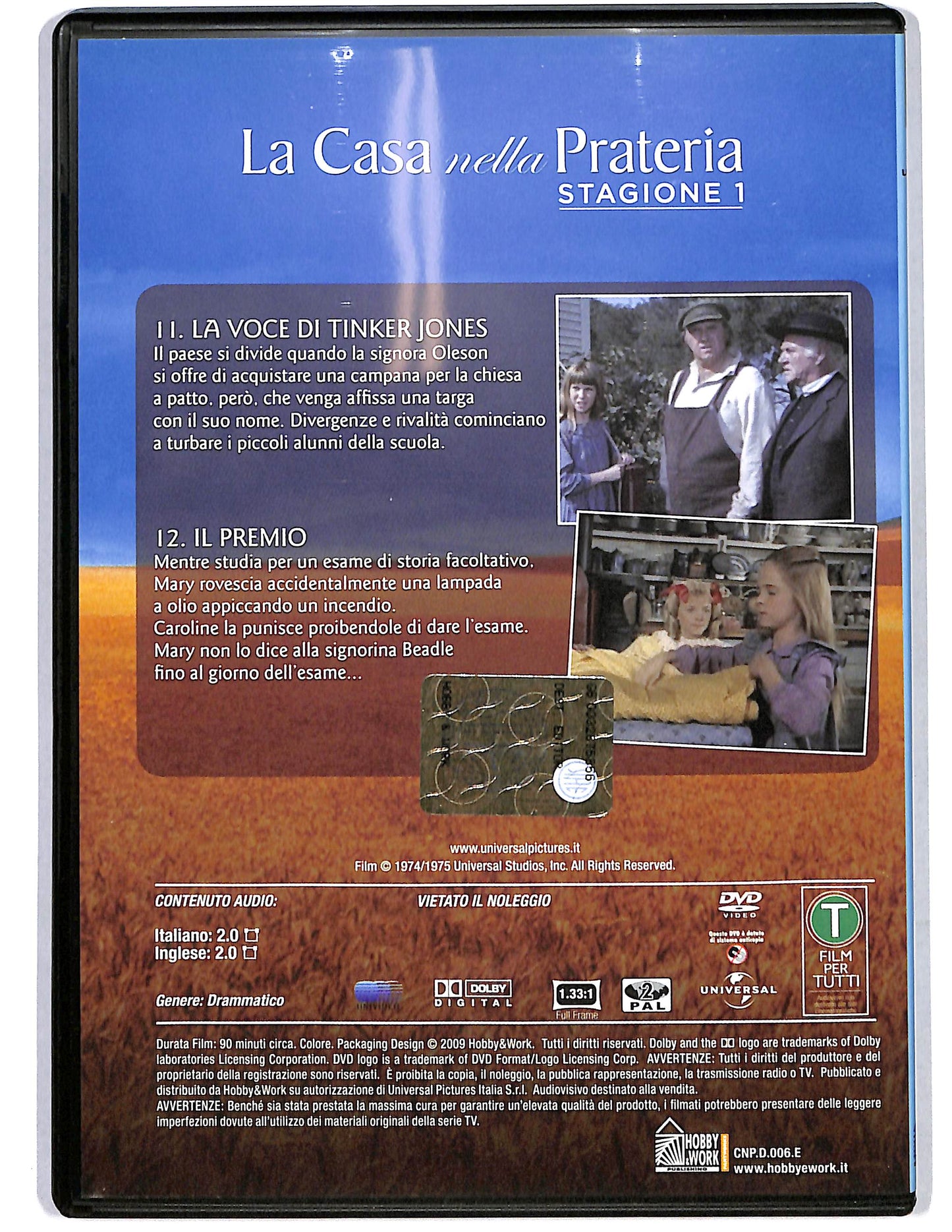 EBOND La casa nella Prateria St.1 vol 6 Ep.11 - 12 EDITORIALE DVD D654906