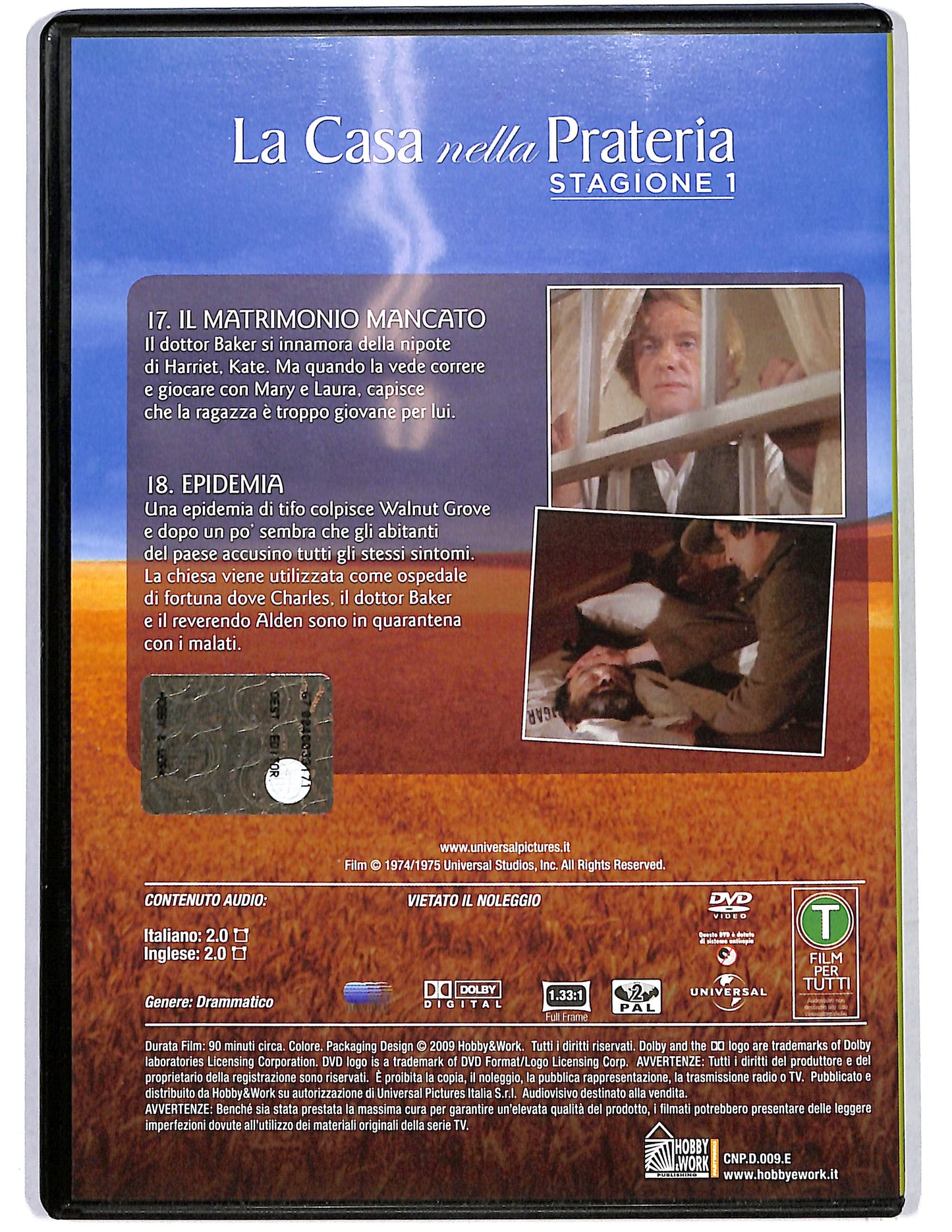 EBOND La casa nella prateria St.1 vol 9 Ep.17 - 18 EDITORIALE DVD D654907