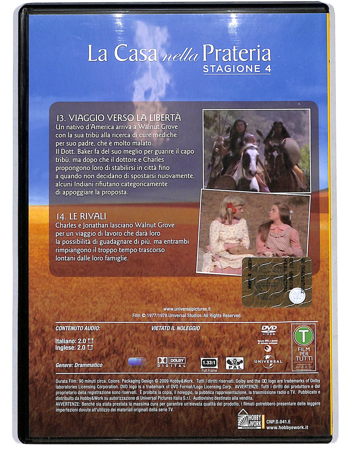 EBOND La casa nella prateria vol 41 St.4 Ep. 13 - 14 EDITORIALE DVD D654922