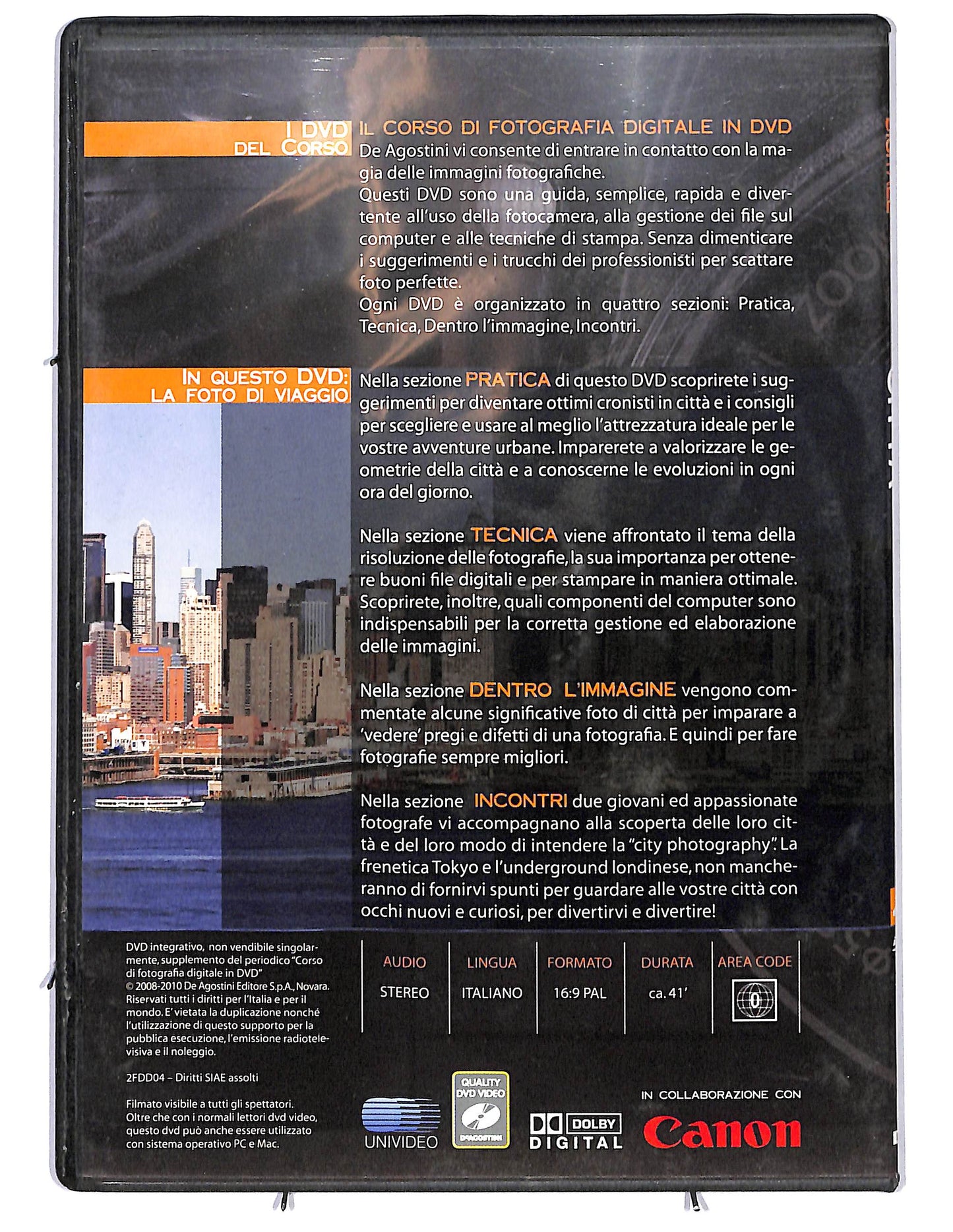 EBOND corso di fotografia digitale Citta slimcase EDITORIALE DVD D655004