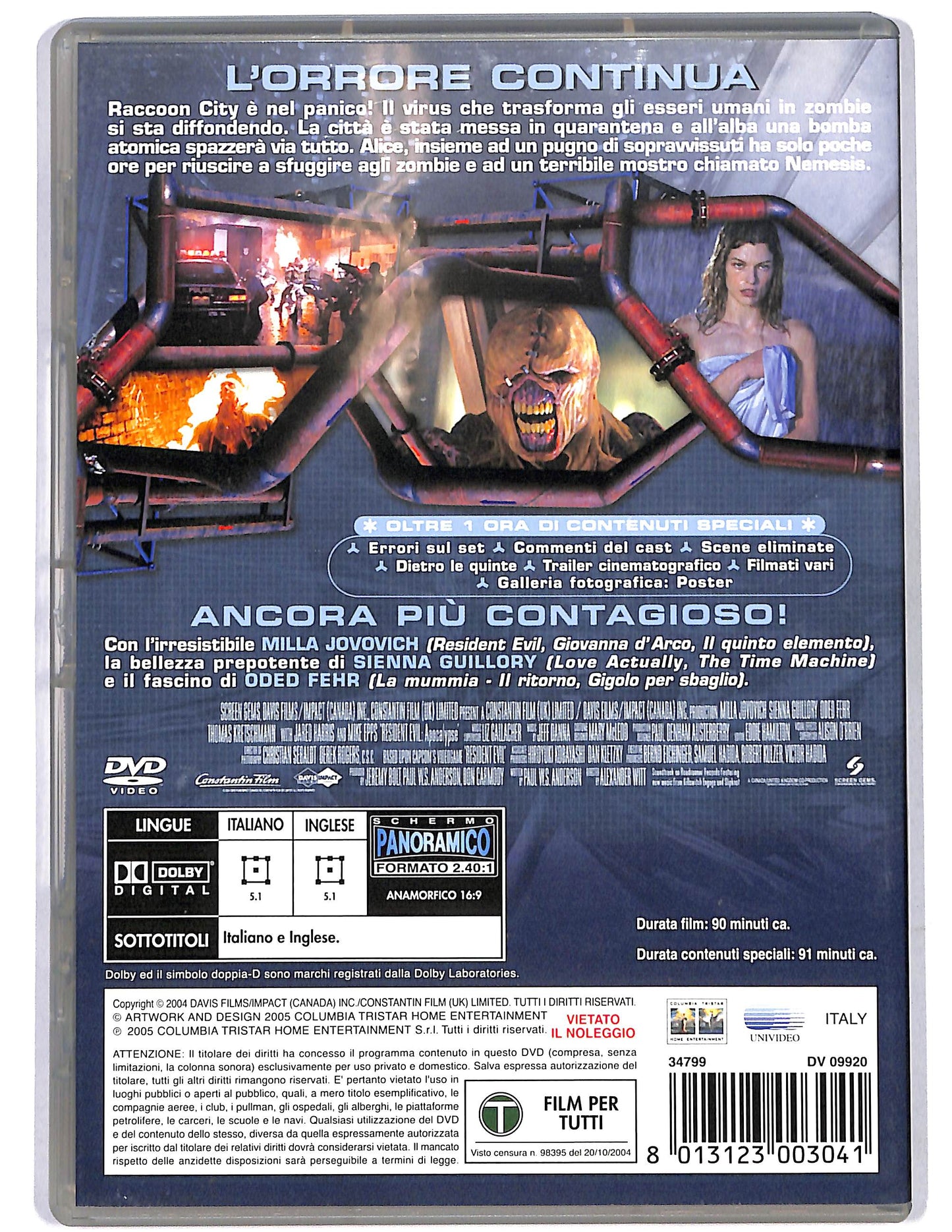 EBOND Resident Evil : Apocalypse EDIZIONE SPECIALE DVD D655154