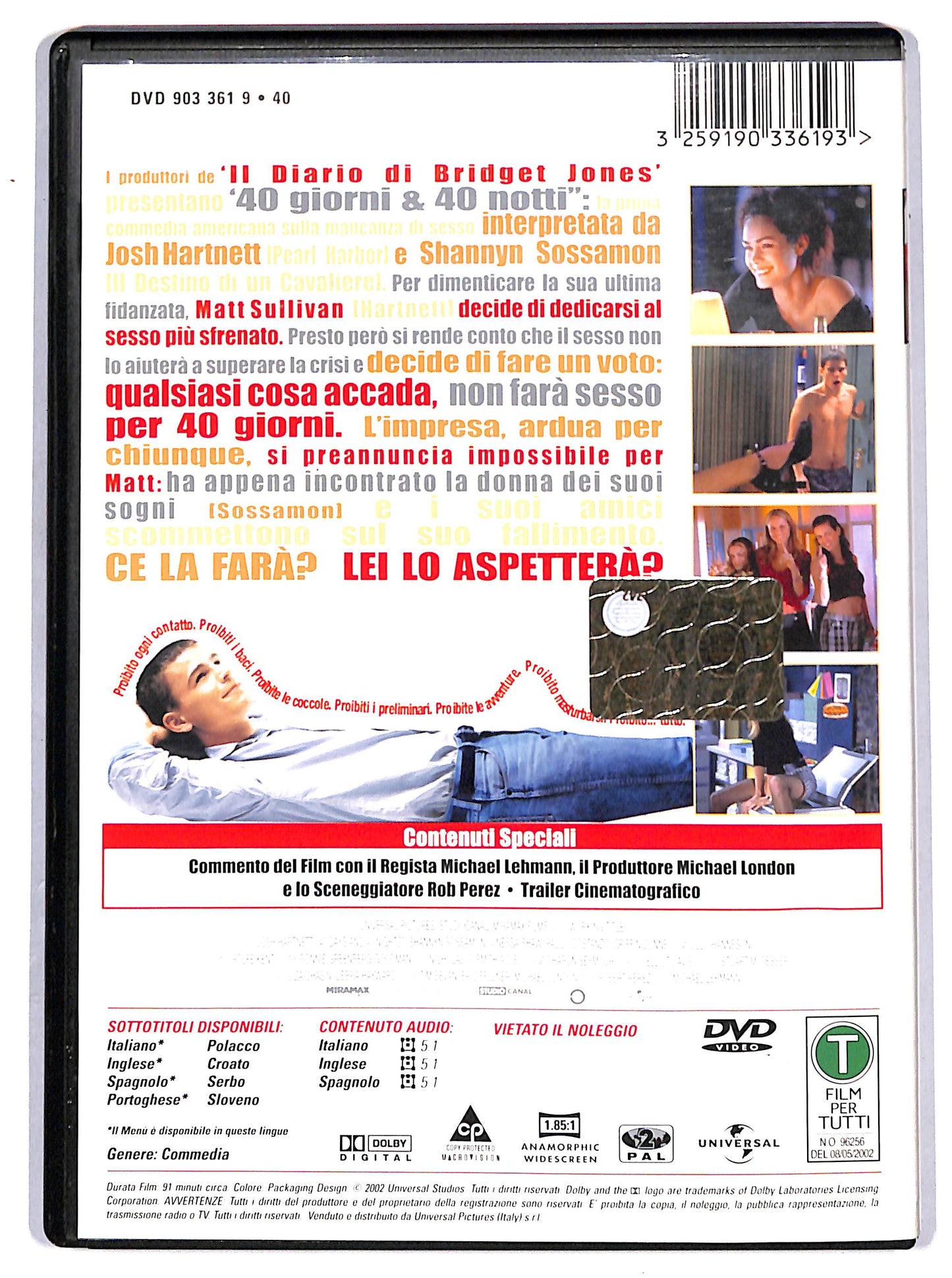 EBOND 40 giorni e 40 notti DVD D655541