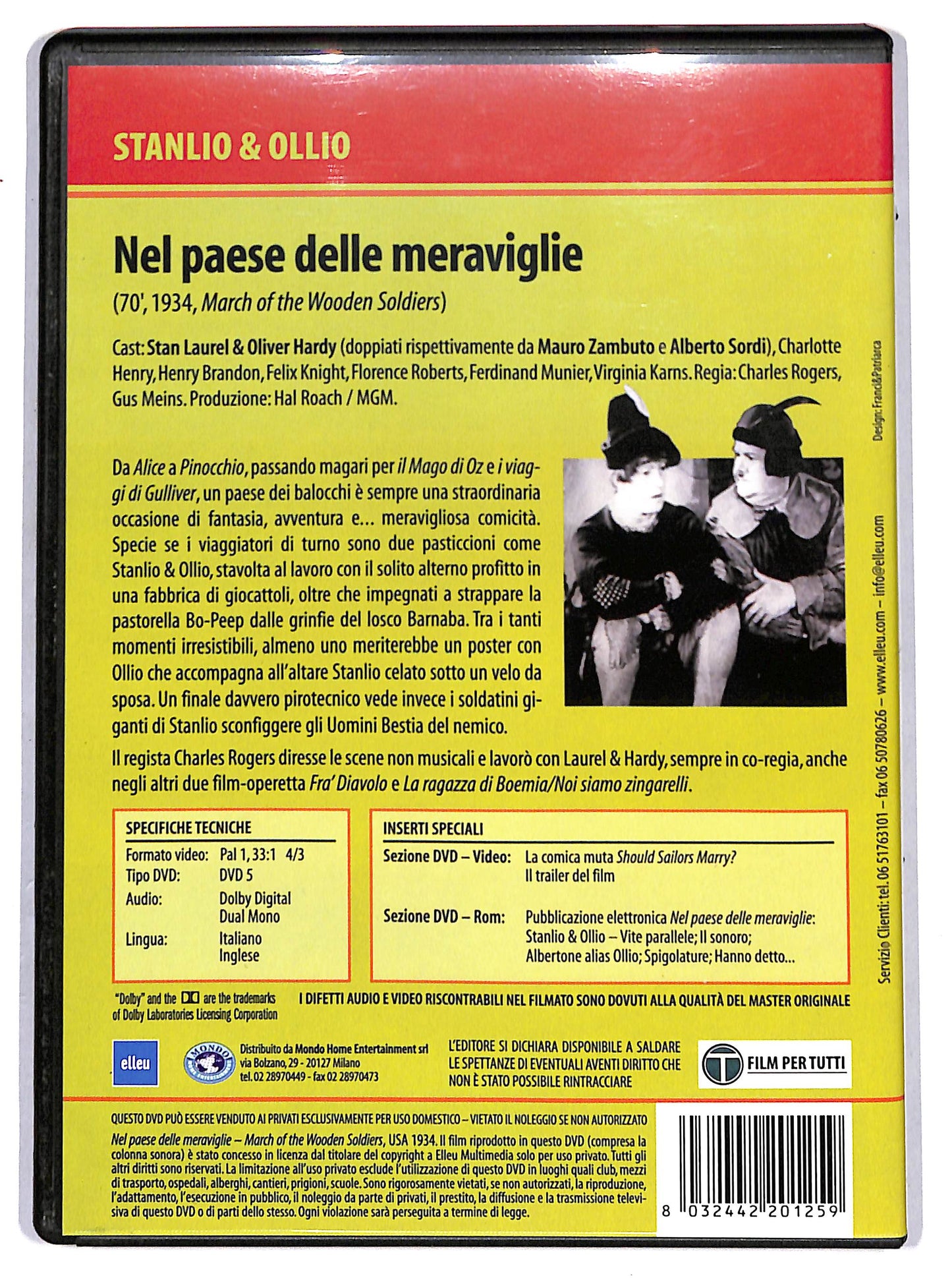 EBOND Stanlio e Ollio Nel paese delle meraviglie EDITORIALE DVD D655552