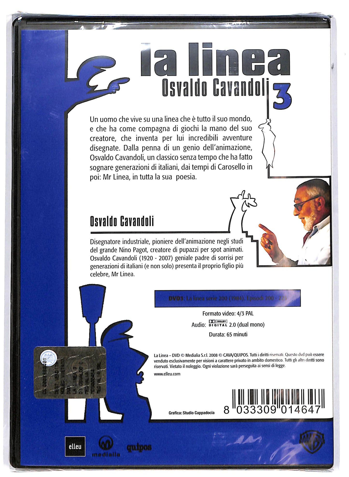 EBOND La linea 3 Osvaldo Cavandoli DVD D655701
