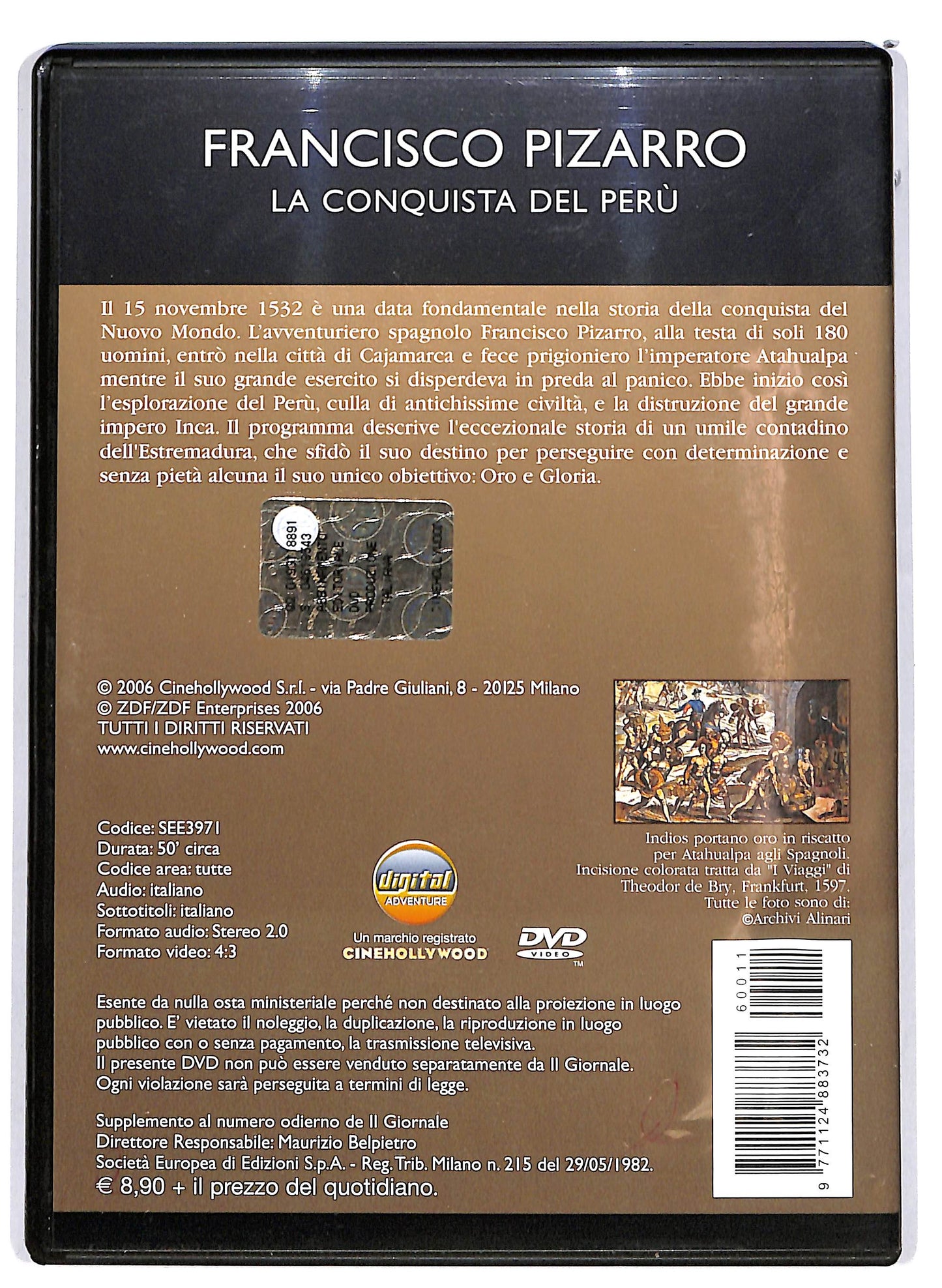 EBOND Francisco Pizarrob La Conquista del Peru EDITORIALE DVD D655916