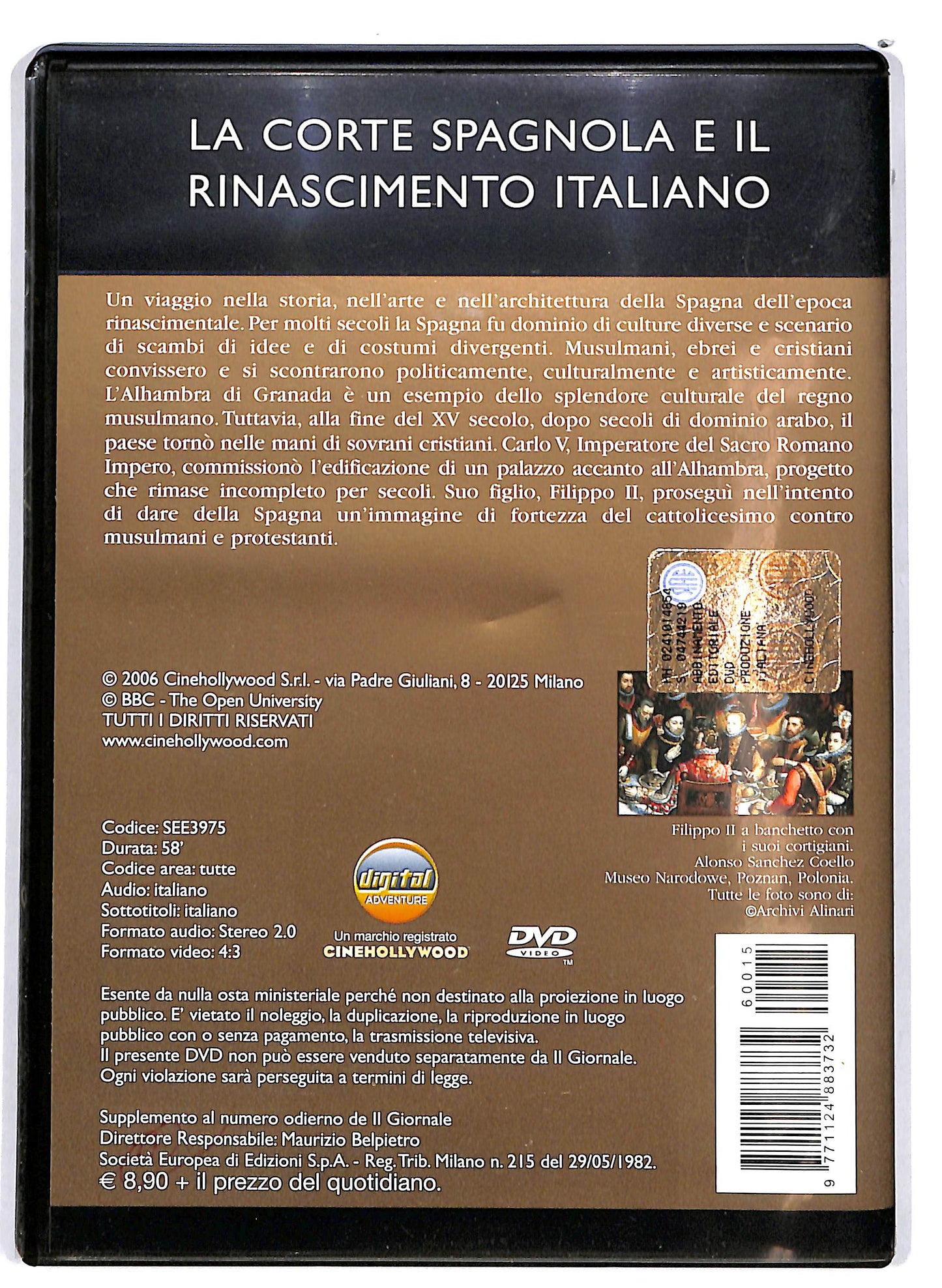 EBOND La Corte Spagnola e il Rinascimento Italiano vol.15 EDITORIALE DVD D655925