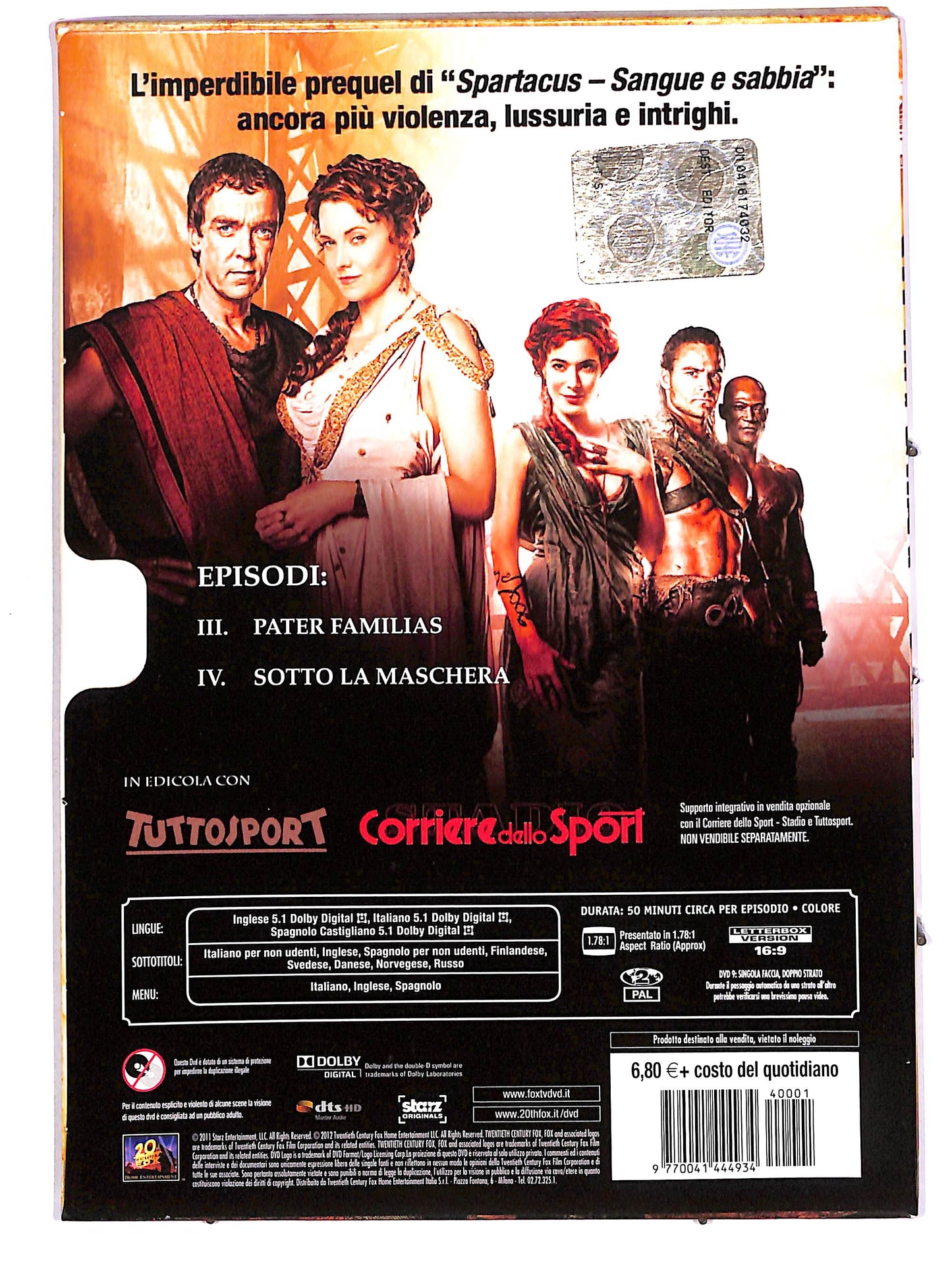 EBOND Spartacus - Gli dei dell'arena (Disco 2) EDITORIALE DVD D656109