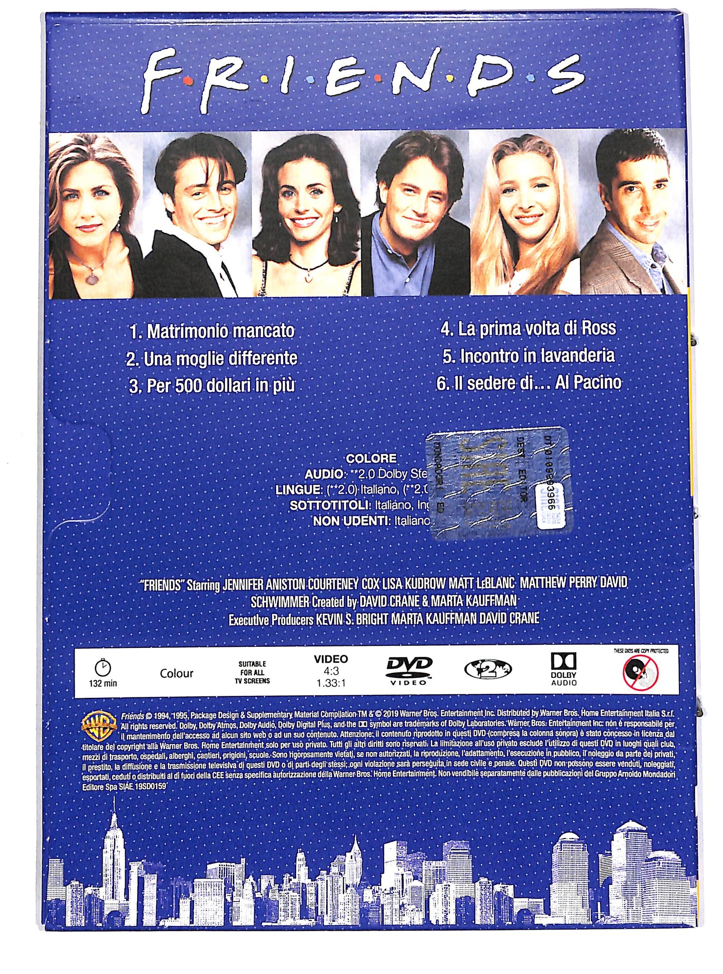 EBOND Friends - Stagione 1 - Dvd 1 (Eps.1-6) EDITORIALE DVD D656165