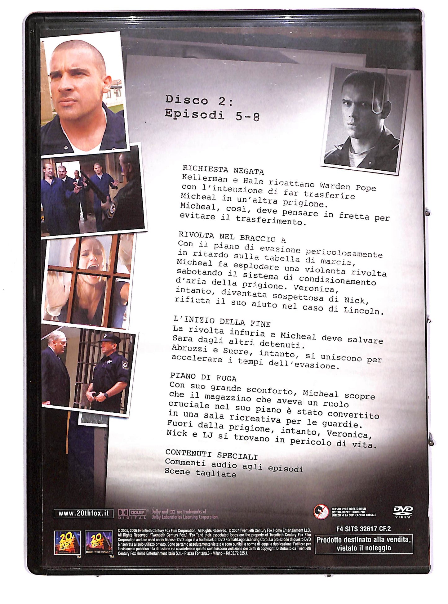 EBOND Prison Break Stagione 1 - Disco 2 (Eps. 5-8) SLIMCASE DVD D656304