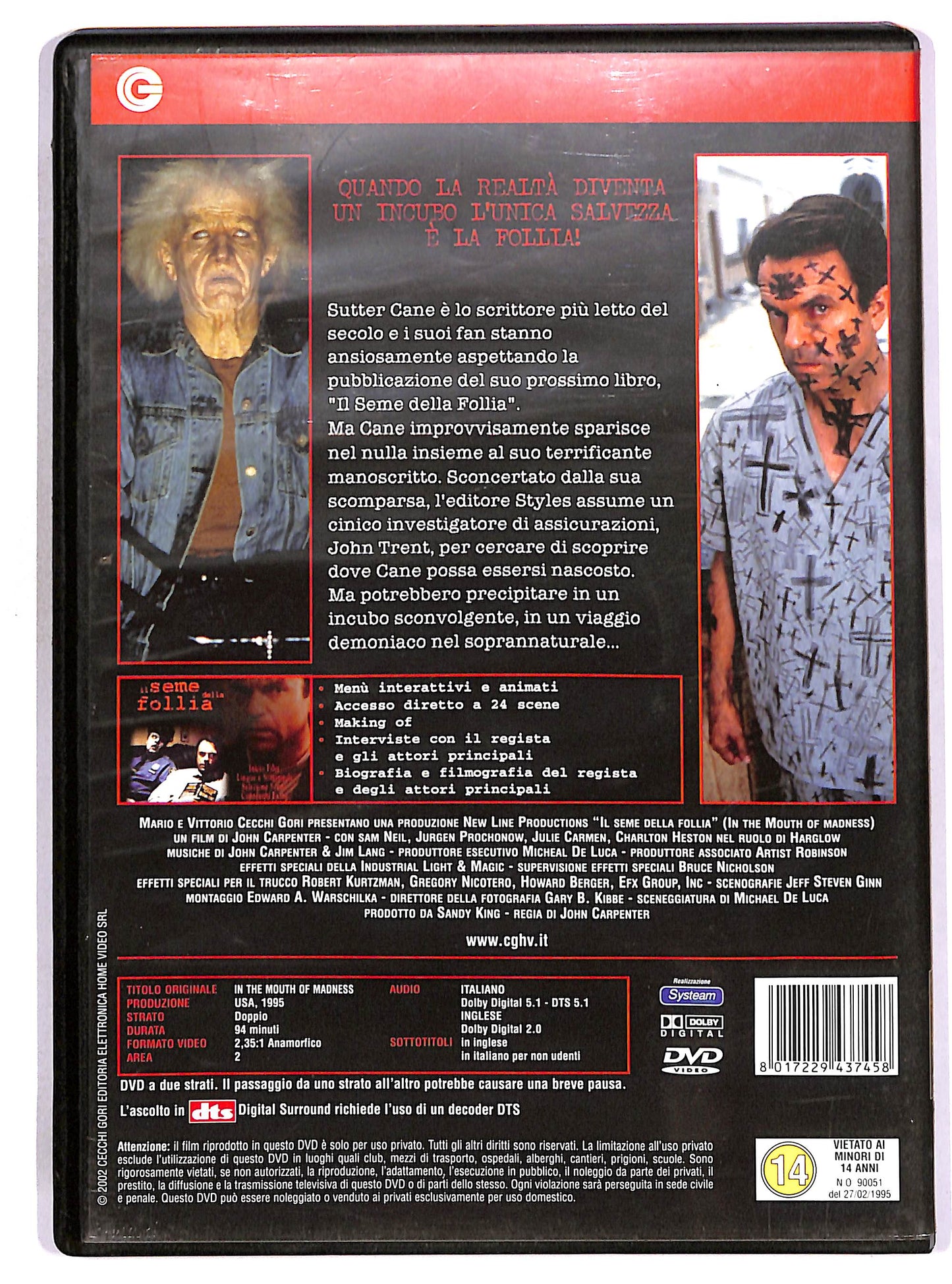 EBOND Il seme della follia DVD D656333