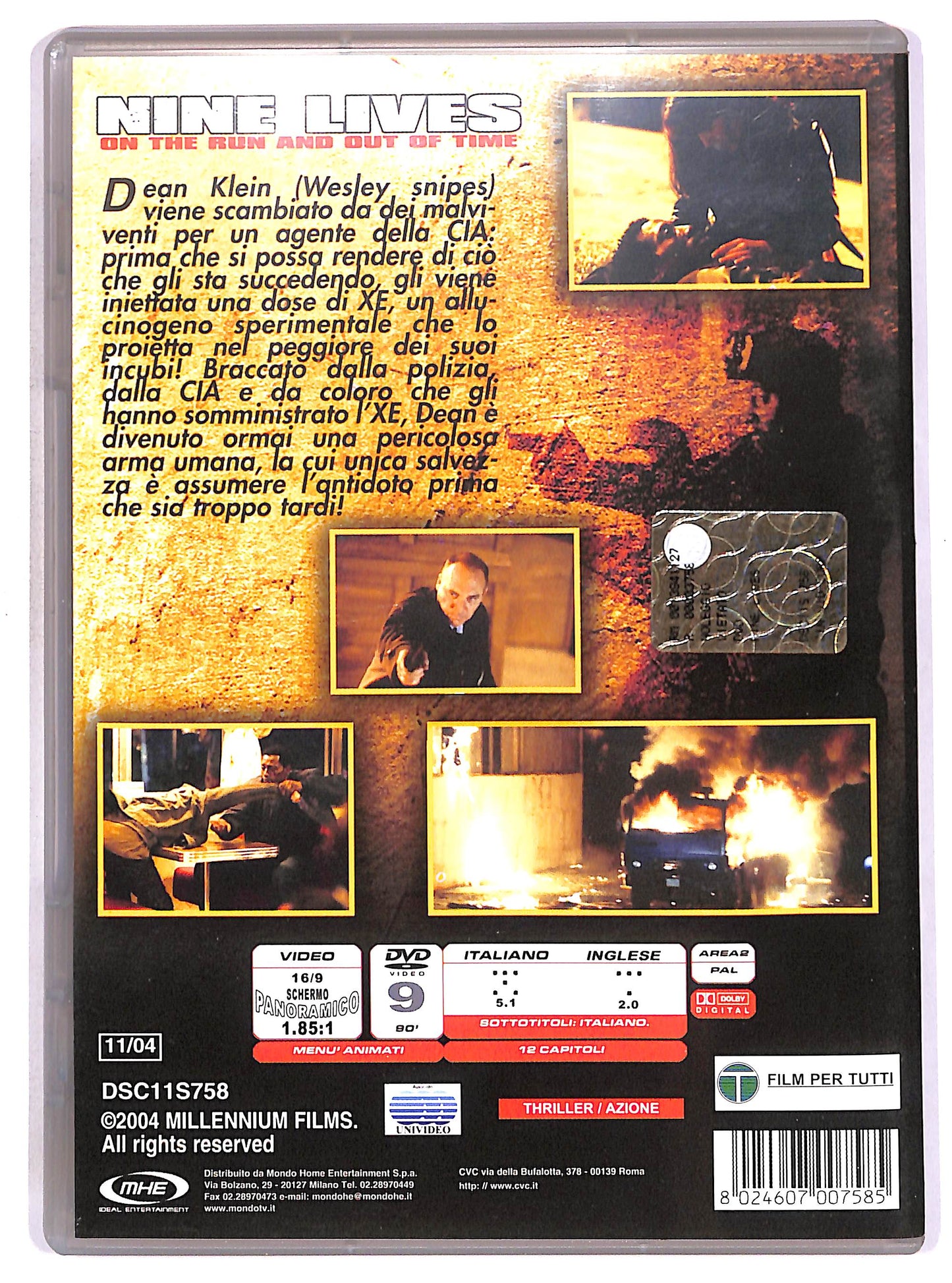 EBOND Nine Lives - On the Run and Out of Time DVD D656359
