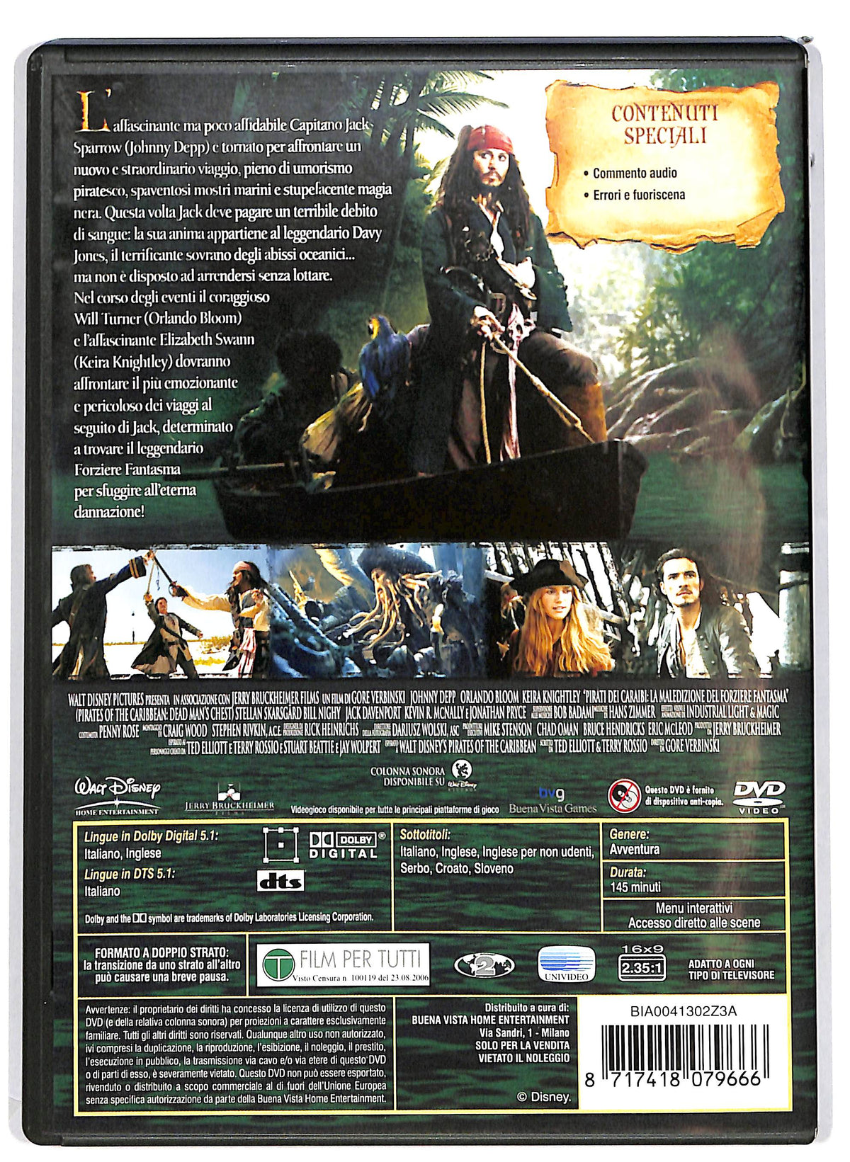 EBOND Pirati dei Caraibi - La maledizione del forziere DVD D656658