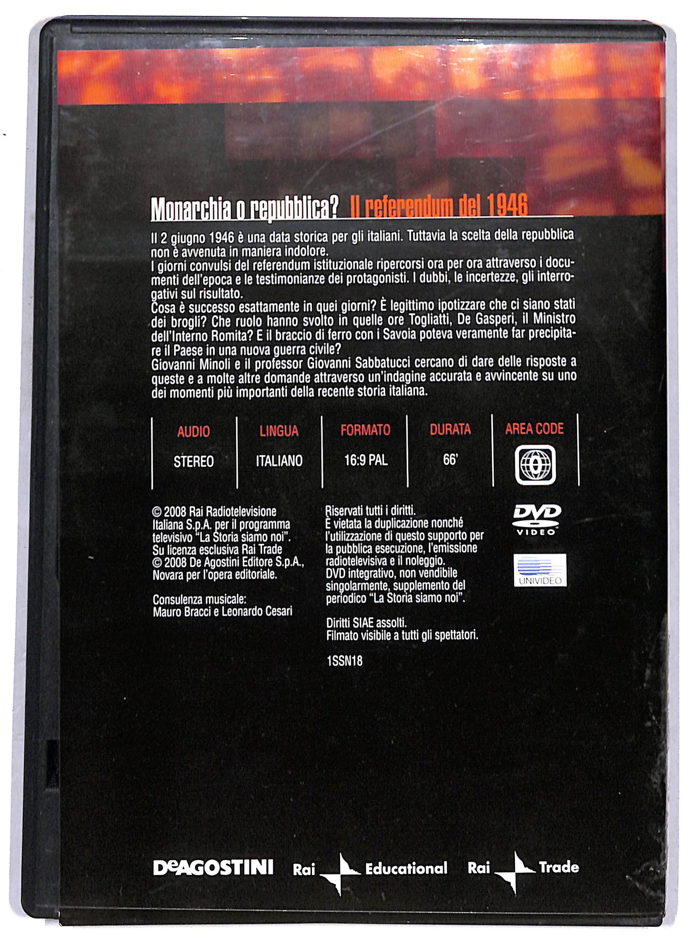 EBOND Monarchia o Repubblica? - Il referendum del 1946 EDITORIALE DVD D656901