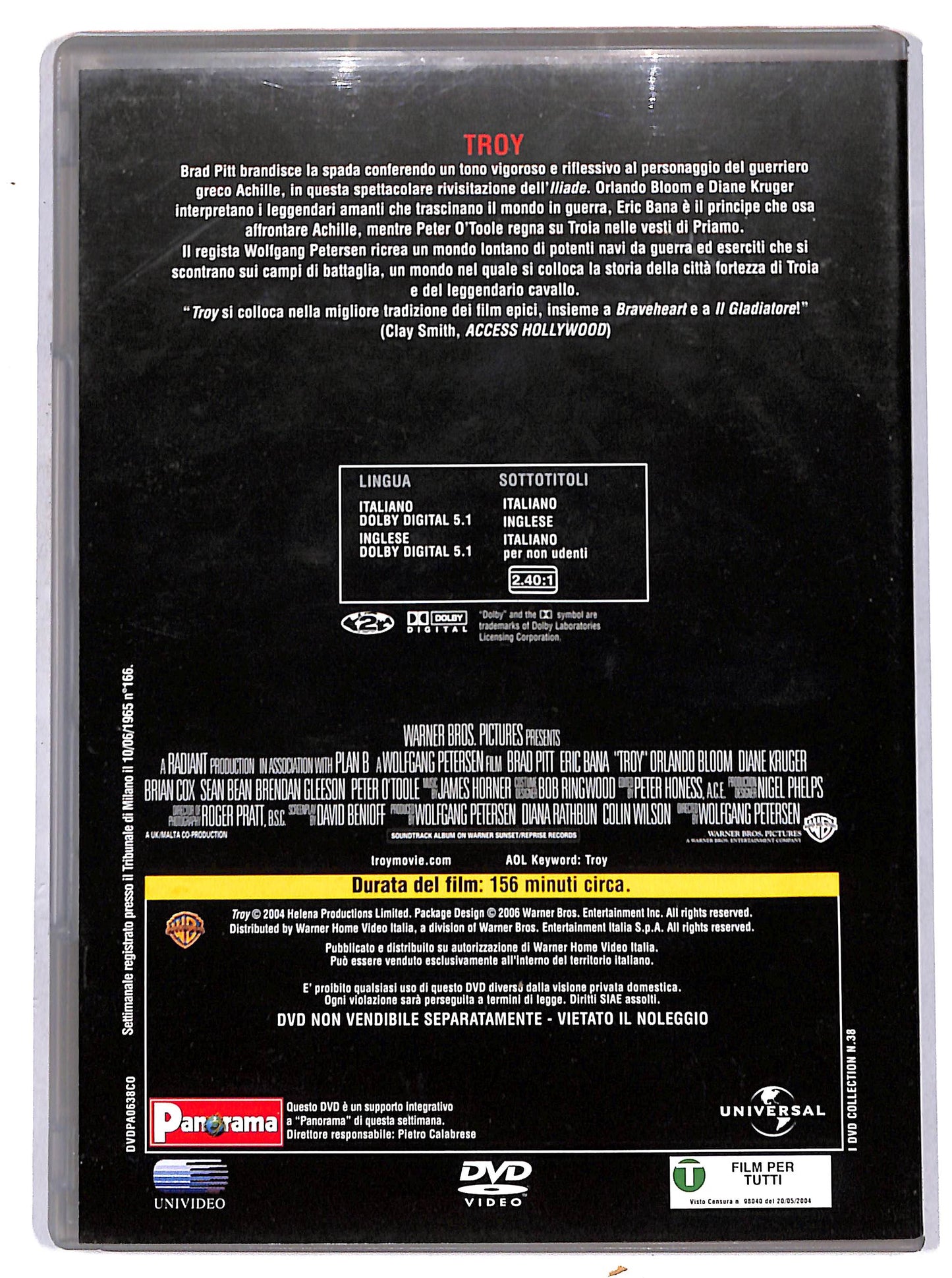 EBOND Troy EDITORIALE DVD D656926