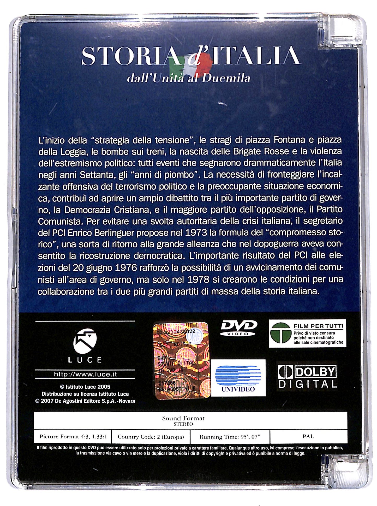 EBOND l'italia contemporanea 1968 - 1978 EDITORIALE SJB DVD D656939