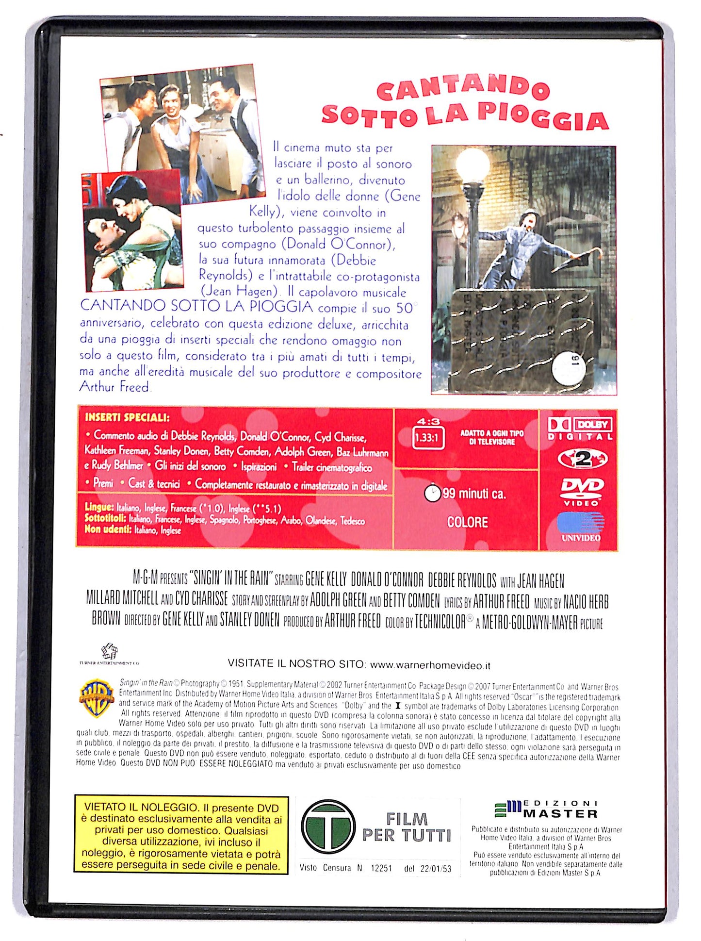 EBOND Cantando sotto la pioggia EDITORIALE DVD D656941