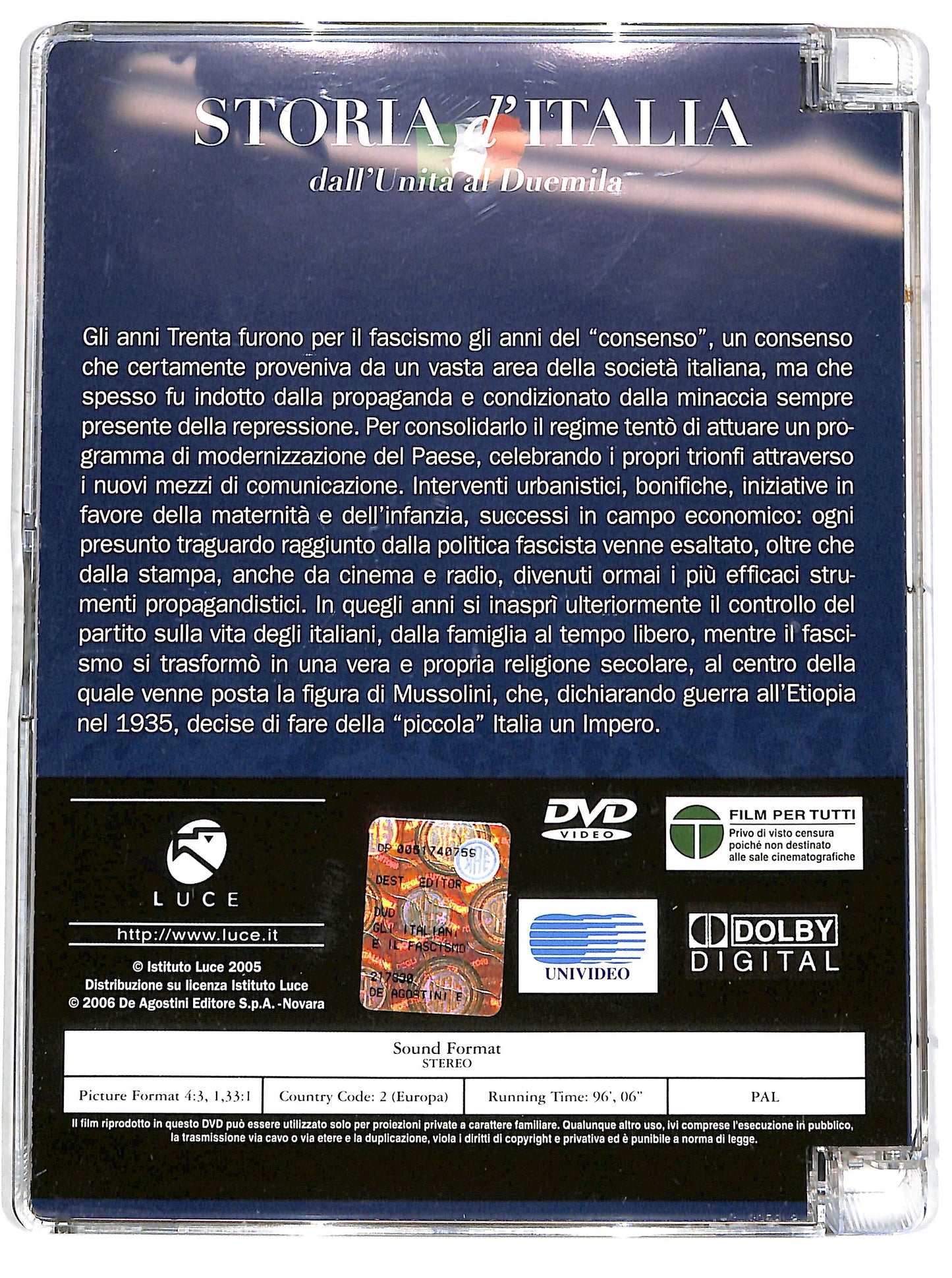 EBOND Gli Italiani e il Fascismo (1930-1938) EDITORIALE DVD D657017