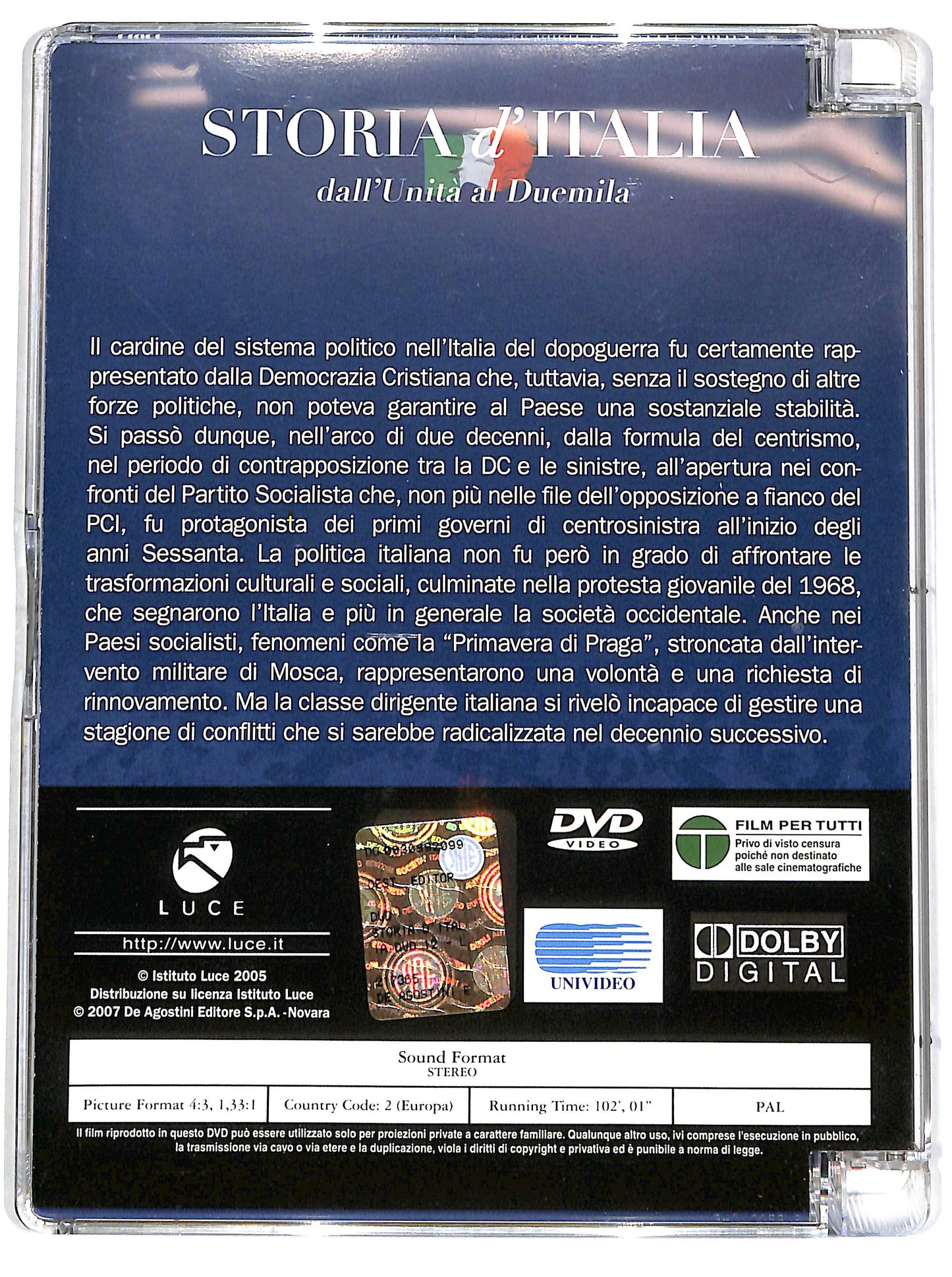 EBOND L'Italia democristiana (1959-1970) EDITORIALE DVD D657019