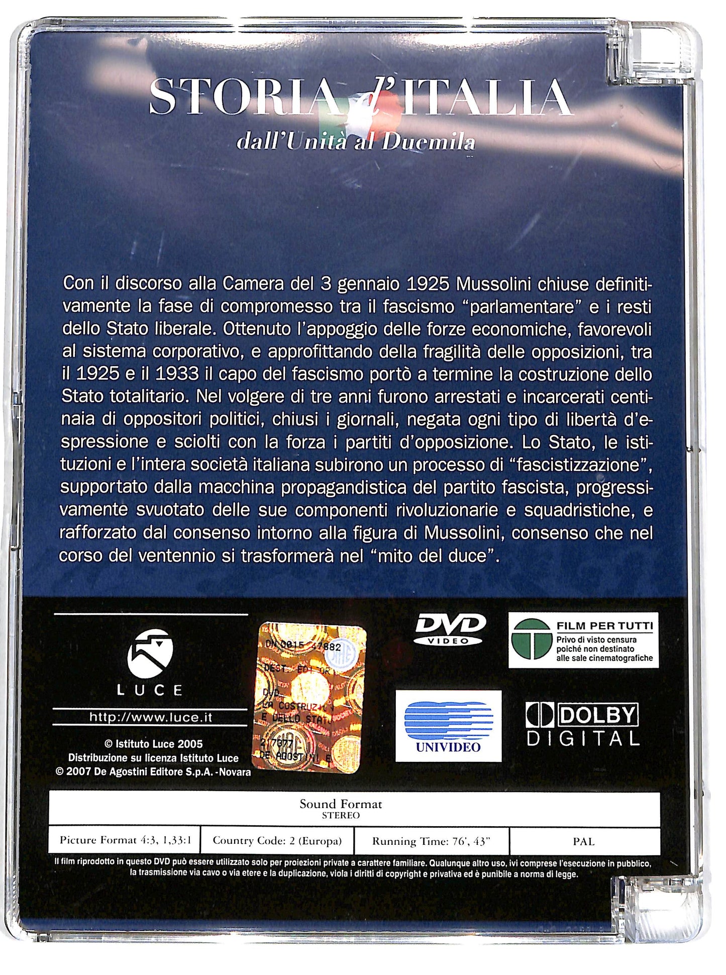 EBOND La costruzione dello stato totalitario (1925-1933) DVD D657020