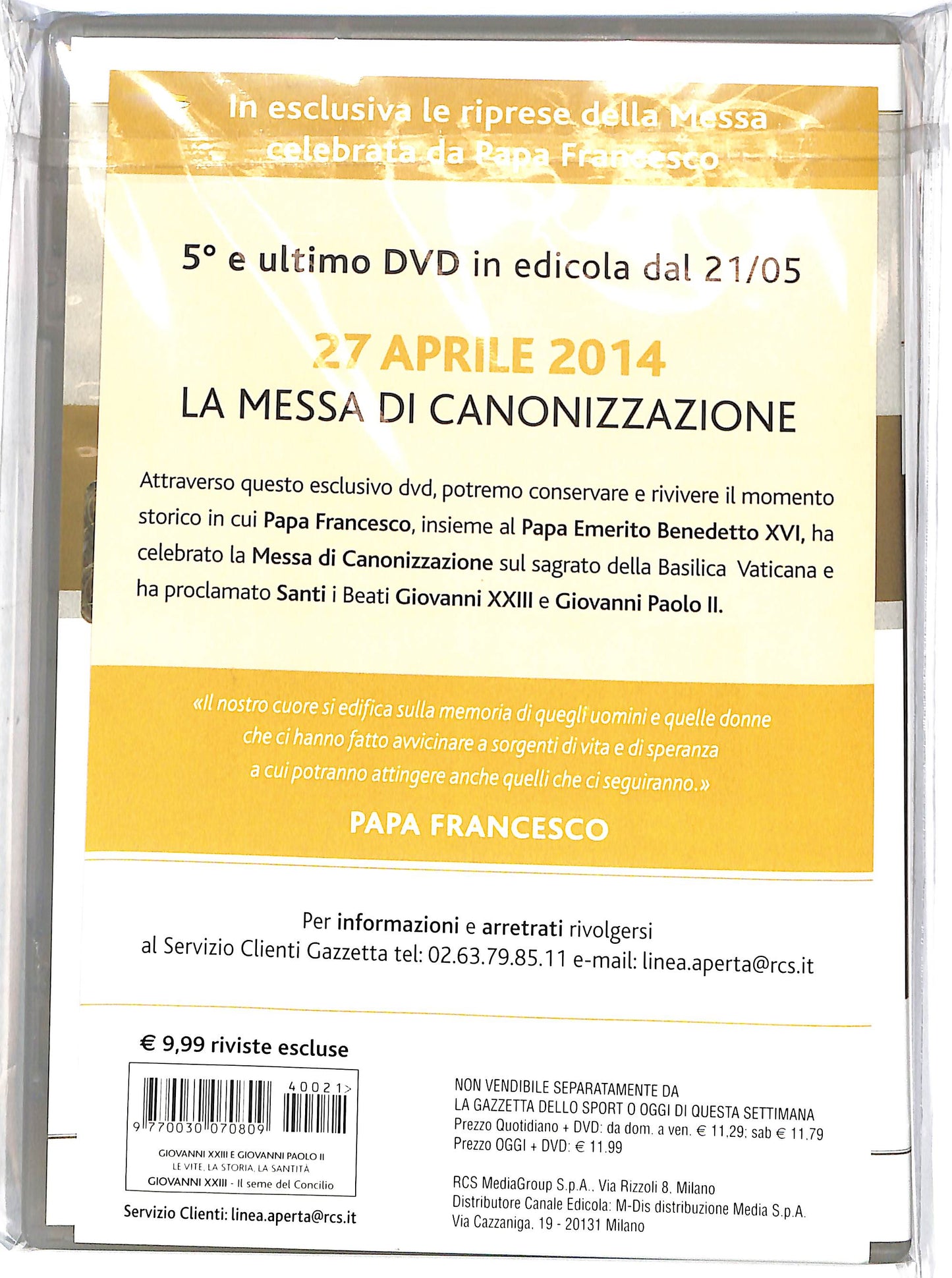 EBOND Giovanni XXIII - Il seme del concilio 5 EDITORIALE DVD D657030