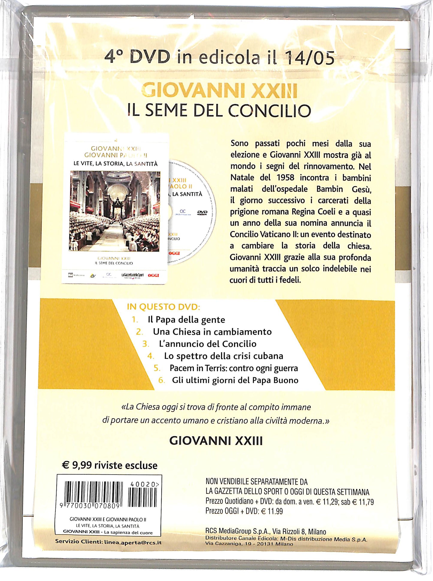 EBOND Giovanni XXIII - La sapienza nel cuore EDITORIALE DVD D657031
