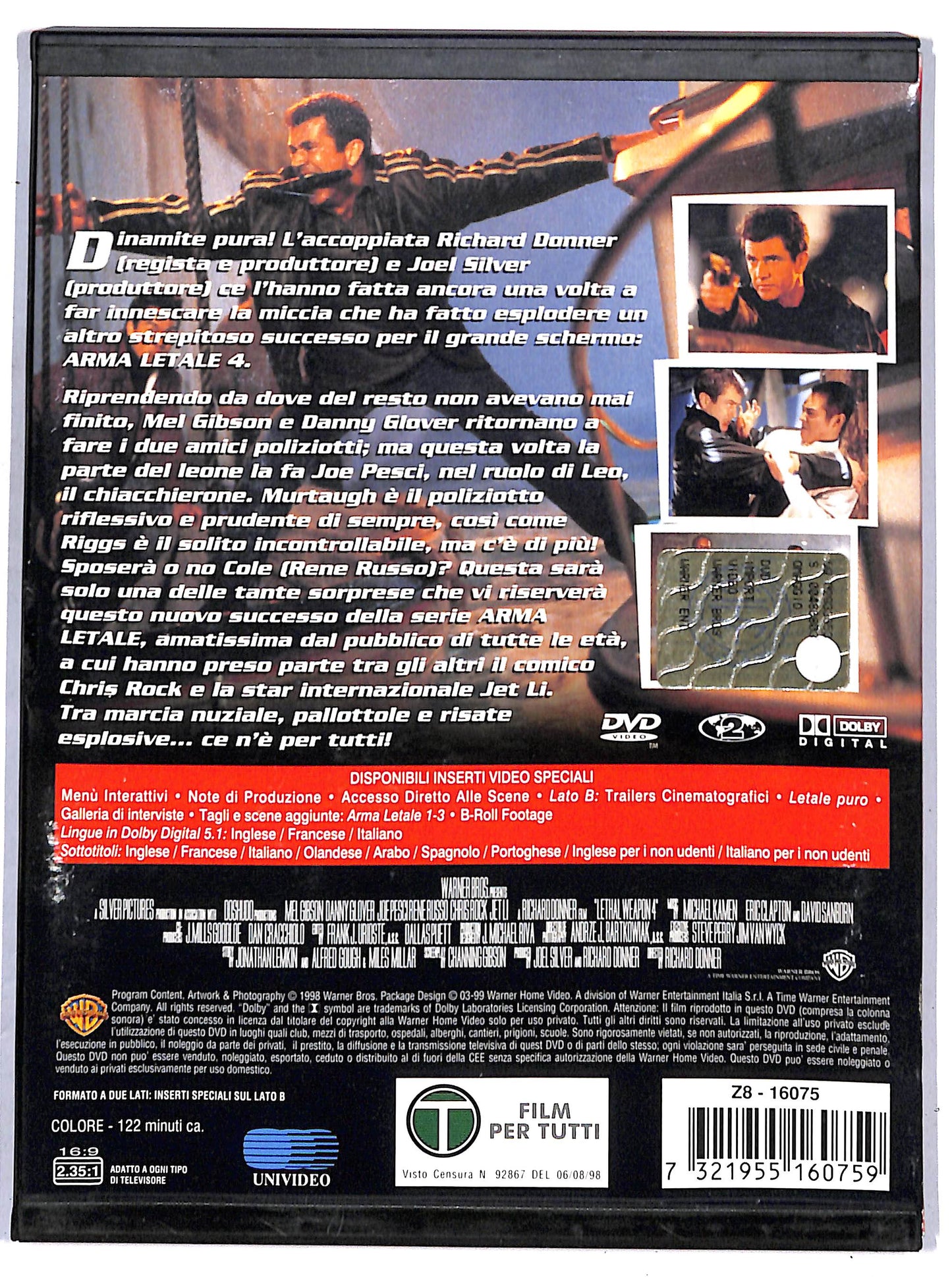 EBOND arma letale 4 SNAPPER DVD D657112