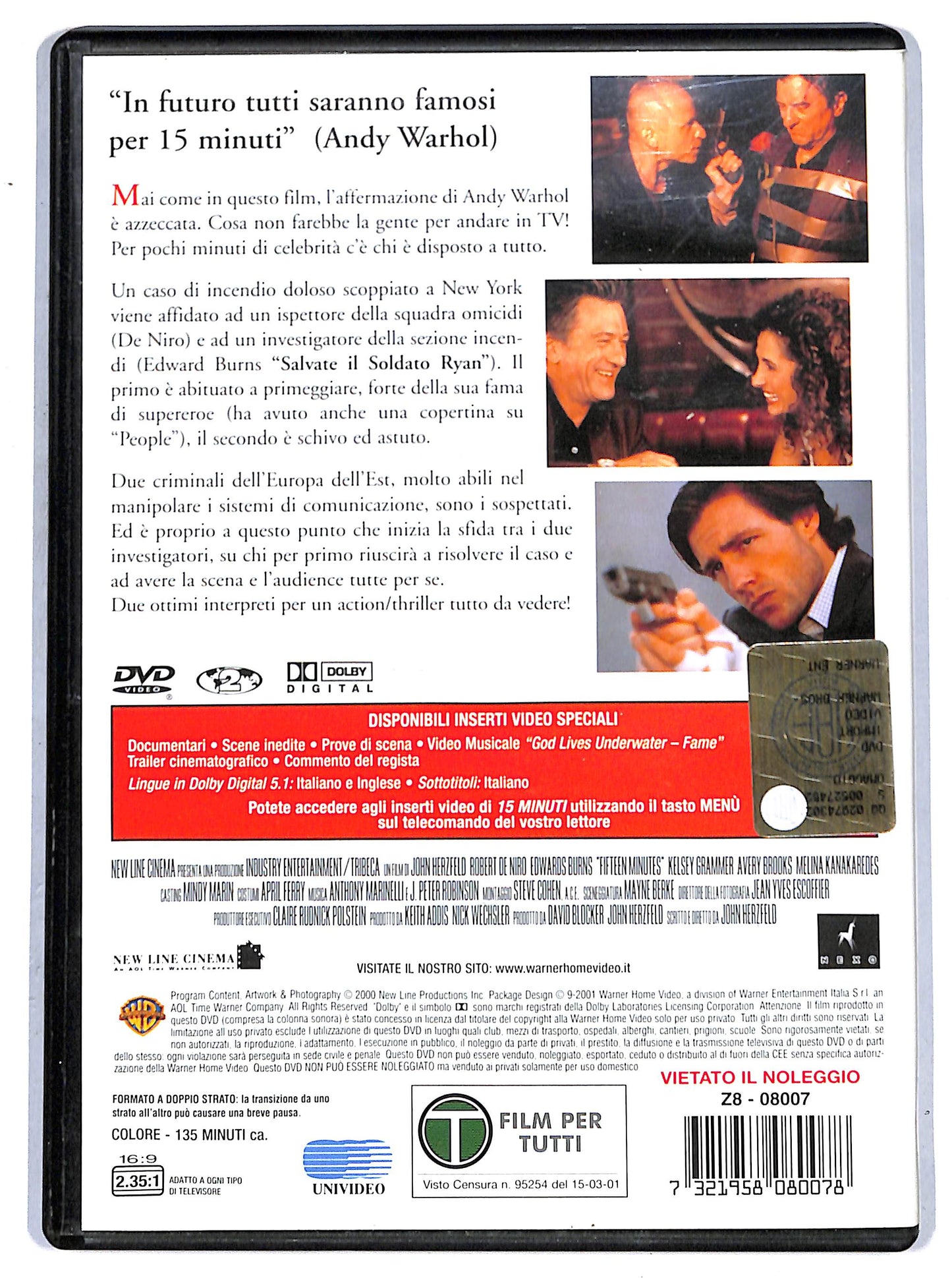 EBOND 15 minuti - follia omicida a new york DVD D657141