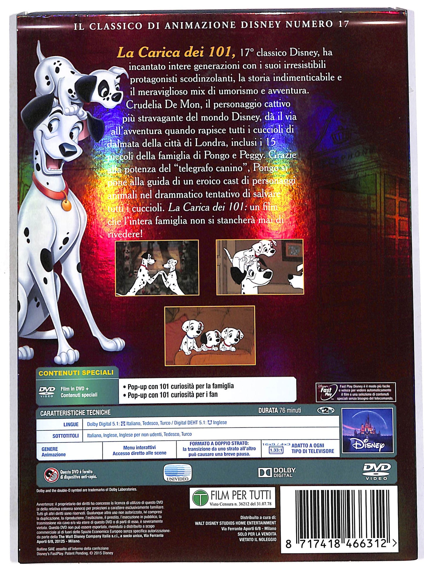 EBOND La carica dei 101 SLIPCASE DVD D657332