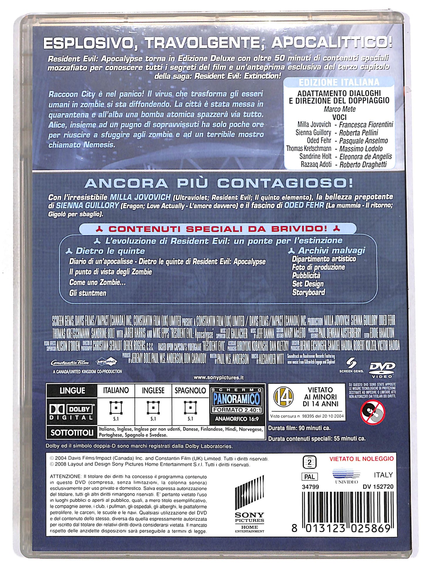 EBOND Resident Evil: Apocalypse DVD D657351