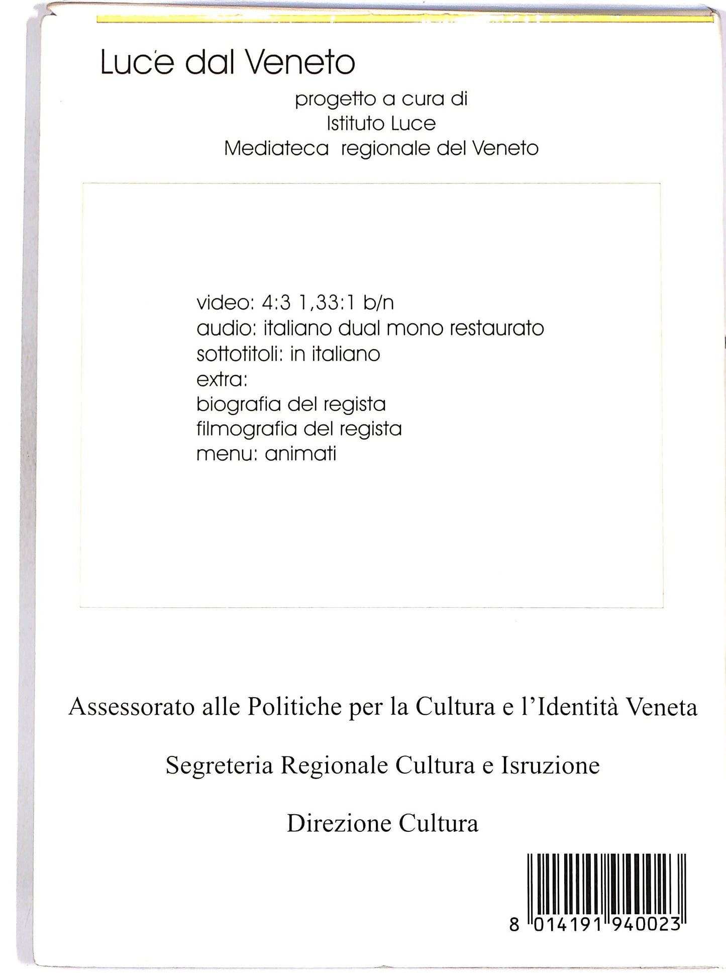 EBOND Luce dal Veneto SLIPCASE DVD D657514