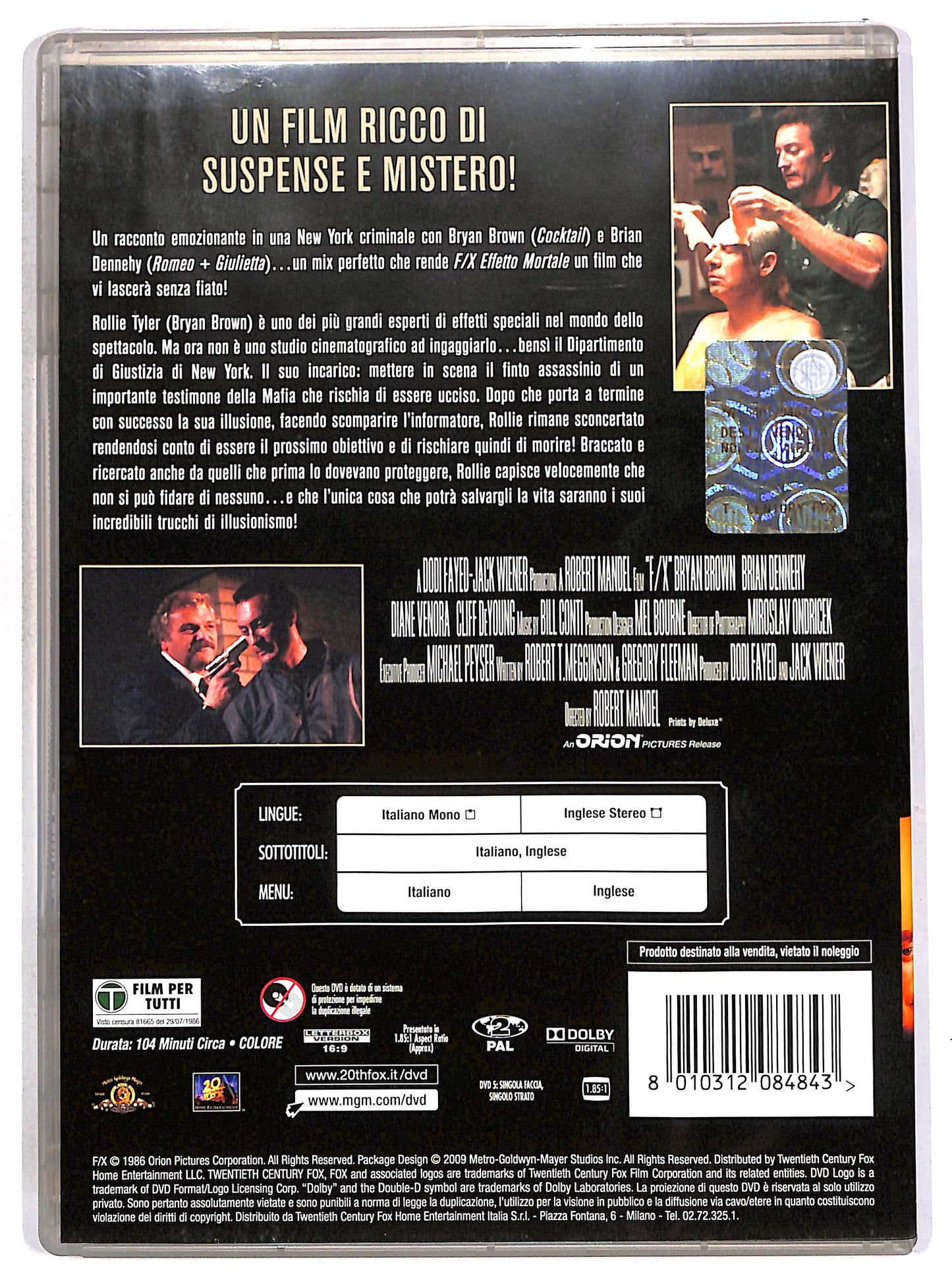 EBOND F/X - Effetto mortale DVD D657521