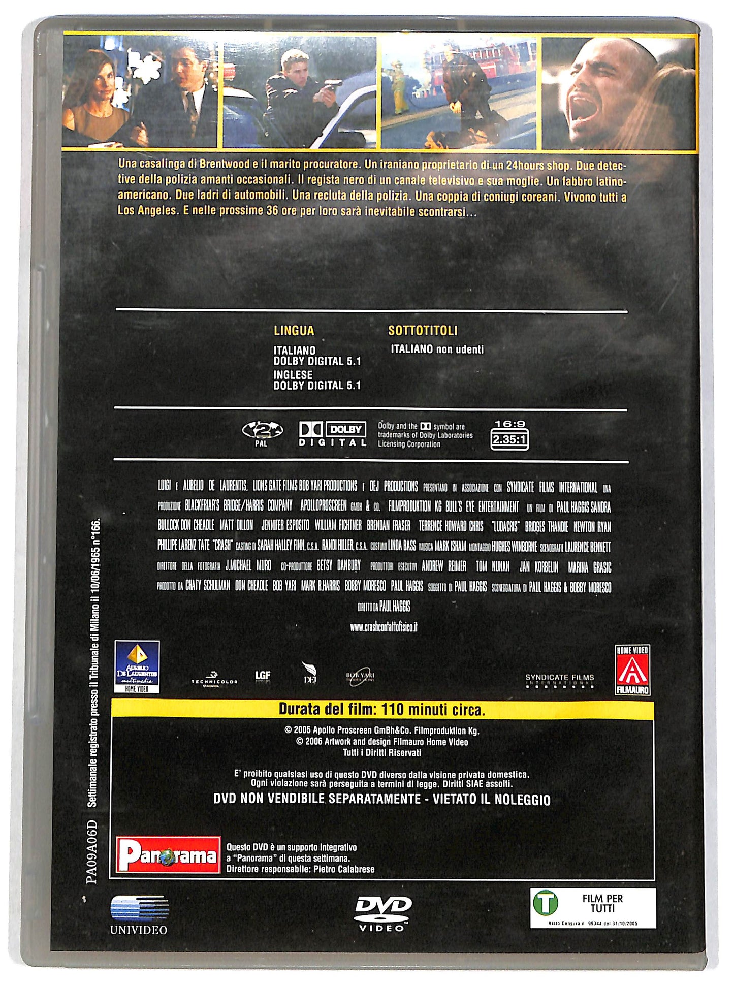 EBOND Crash - Contatto fisico EDITORIALE DVD D657712