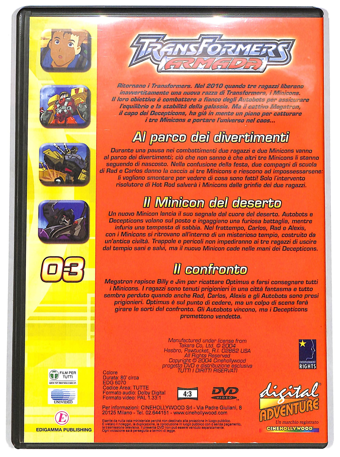EBOND Transformers Armada - Vol 03 EDITORIALE DVD D657730