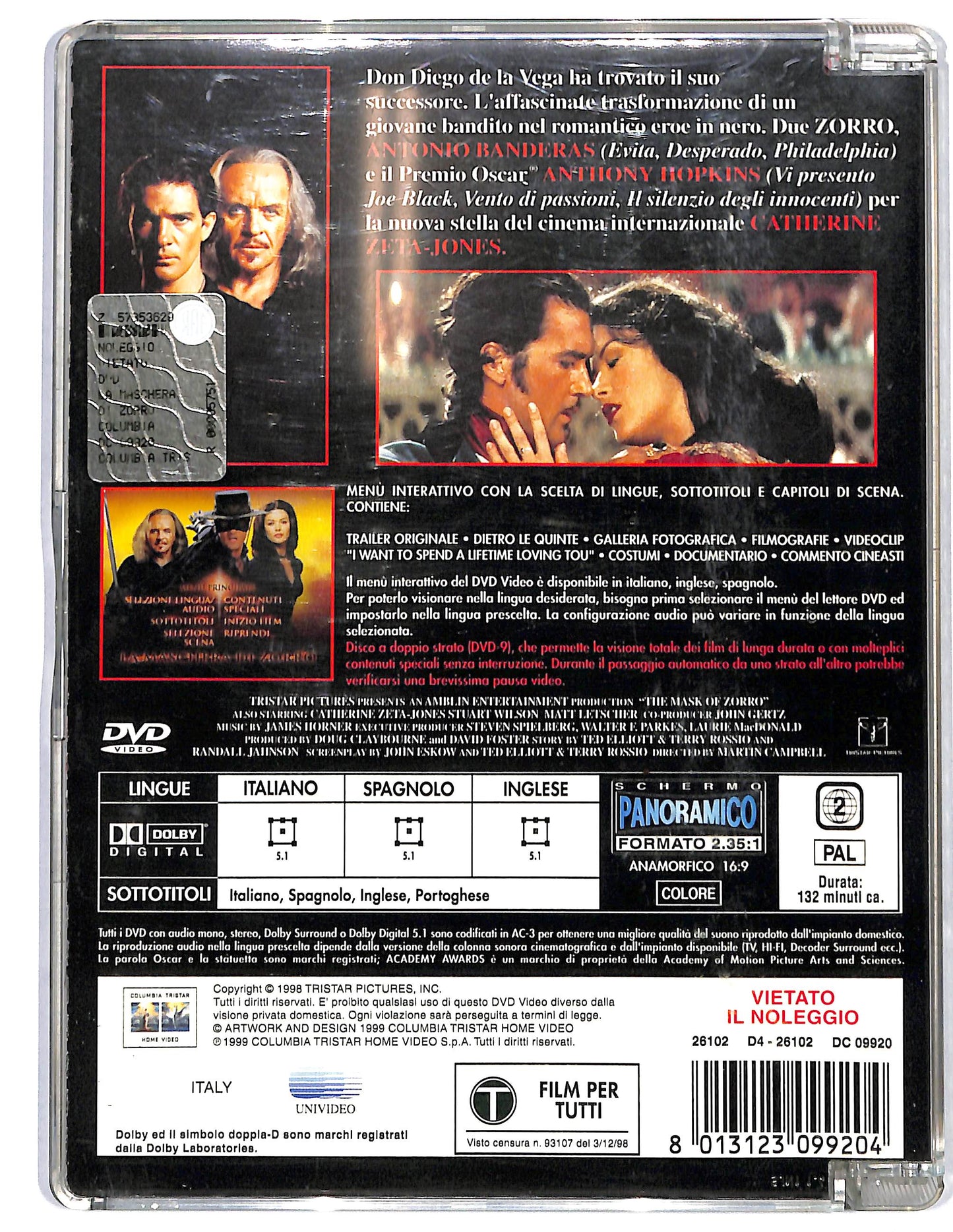 EBOND La maschera di Zorro SJB DVD D658003