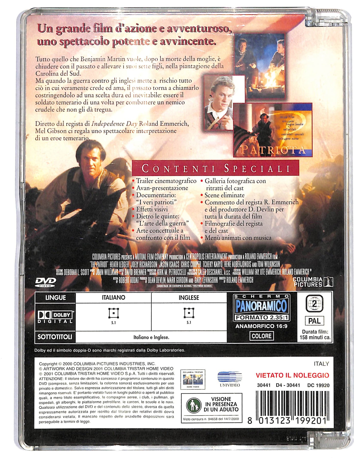 EBOND Il patriota SJB DVD D658018