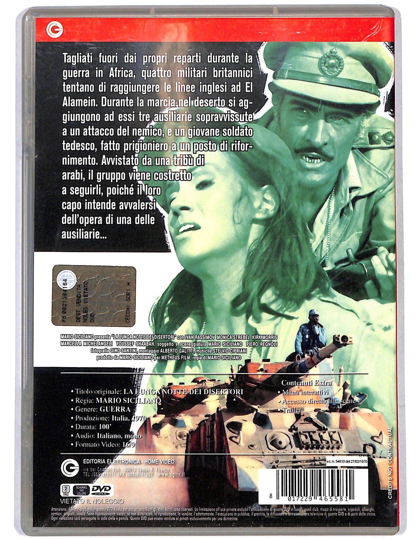 EBOND la lunga notte dei disertori DVD D658046